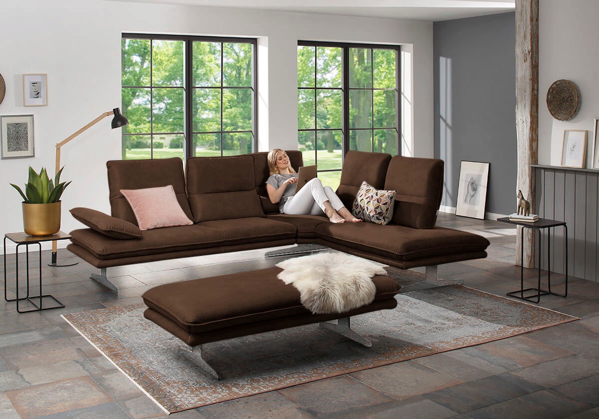 W.SCHILLIG Ecksofa "broadway, Designsofa, mit tollem Sitzkomfort, L-Form", günstig online kaufen