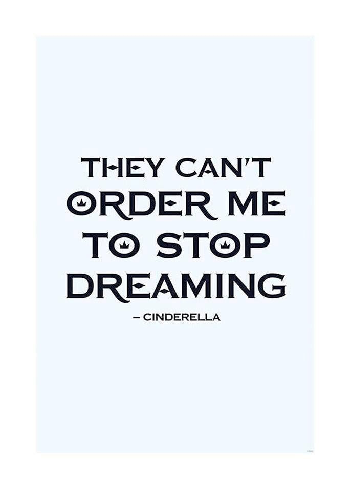 Komar Bild "Cinderella Quote", Disney, (1 St.), Wandbild zur Dekoration im günstig online kaufen