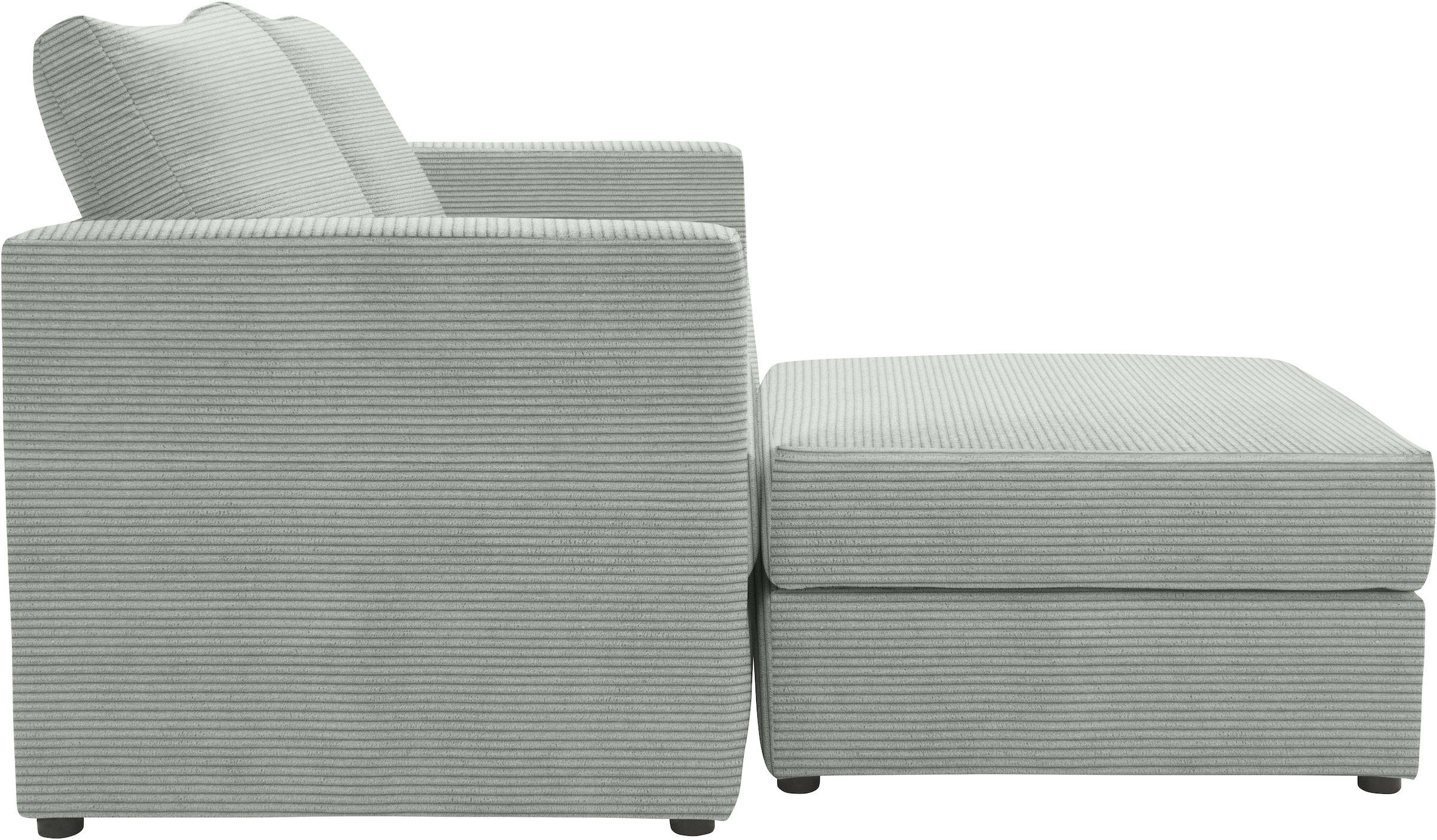 DOMO collection 2-Sitzer »800015, als Sitzmöbel oder Schlafgelegenheit nutzbar, Schlafsofa«, Sitzfläche mit Federkern, inkl. 2 Rückenkissen