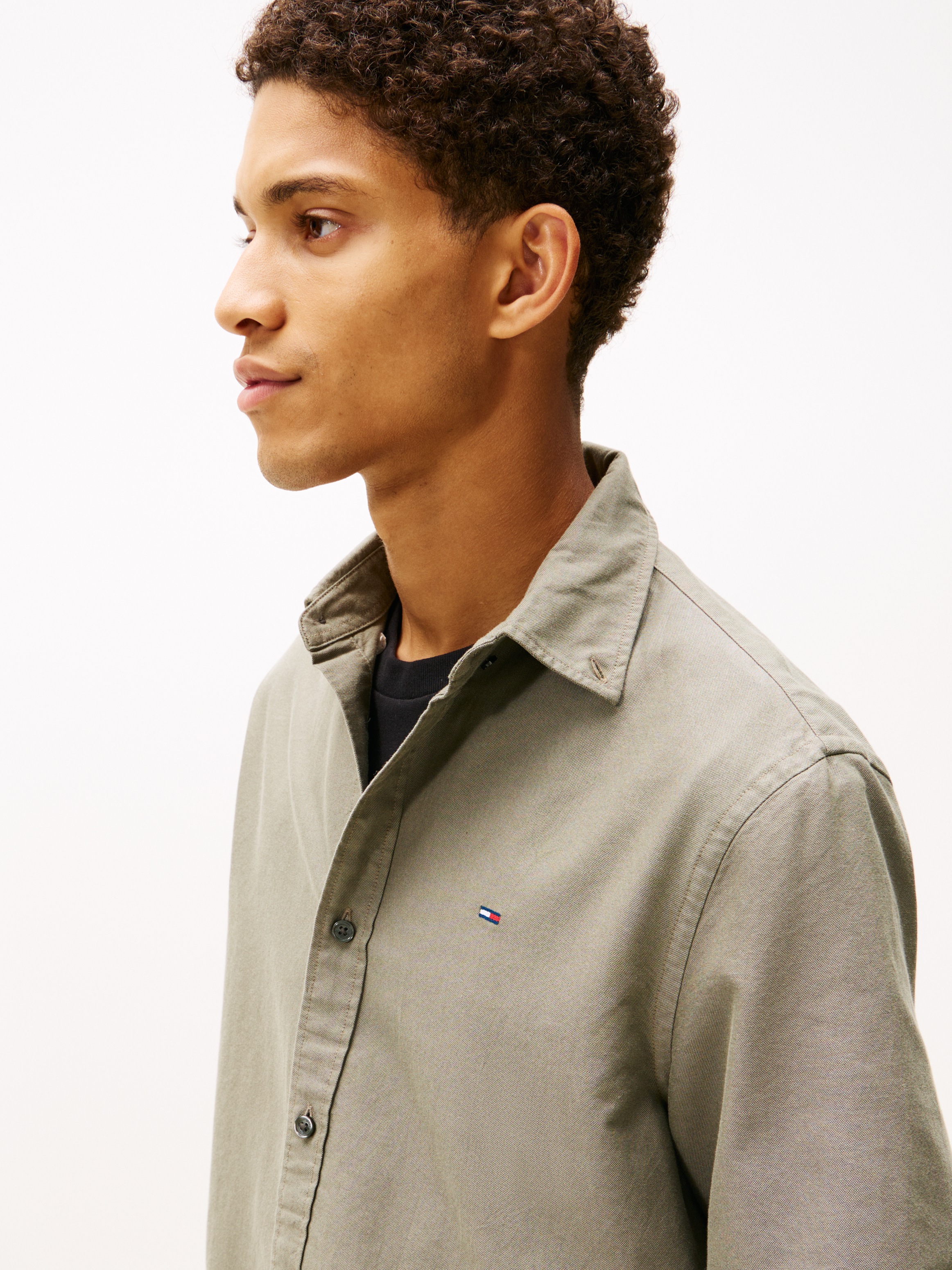 Tommy Jeans Langarmhemd "TJM REG OXFORD SHIRT EXT", Mit Rundhalsausschnitt günstig online kaufen