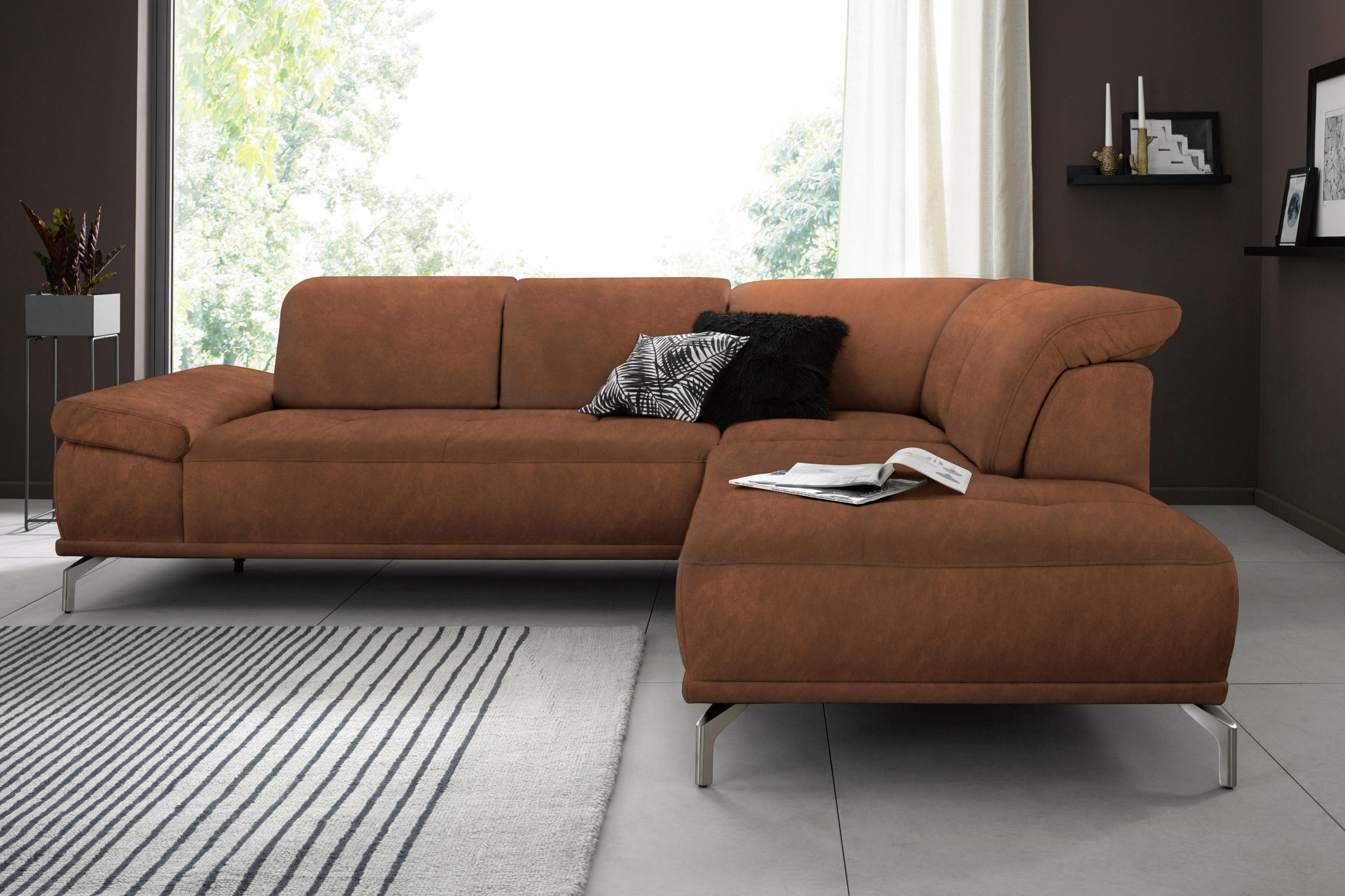 OTTO home Ecksofa "Caluna" Inkl.Sitztiefenverstellung, wahlweise mit Kopf- und Armteilverstellung