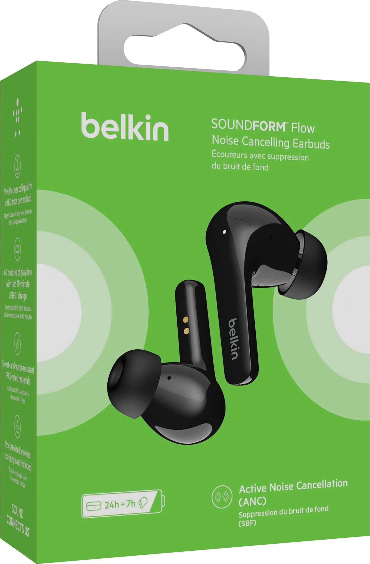 Belkin In-Ear-Kopfhörer »SOUNDFORM Flow« Active Noise Cancelling (ANC) | Freisprechfunktion mit Noise Cancelling