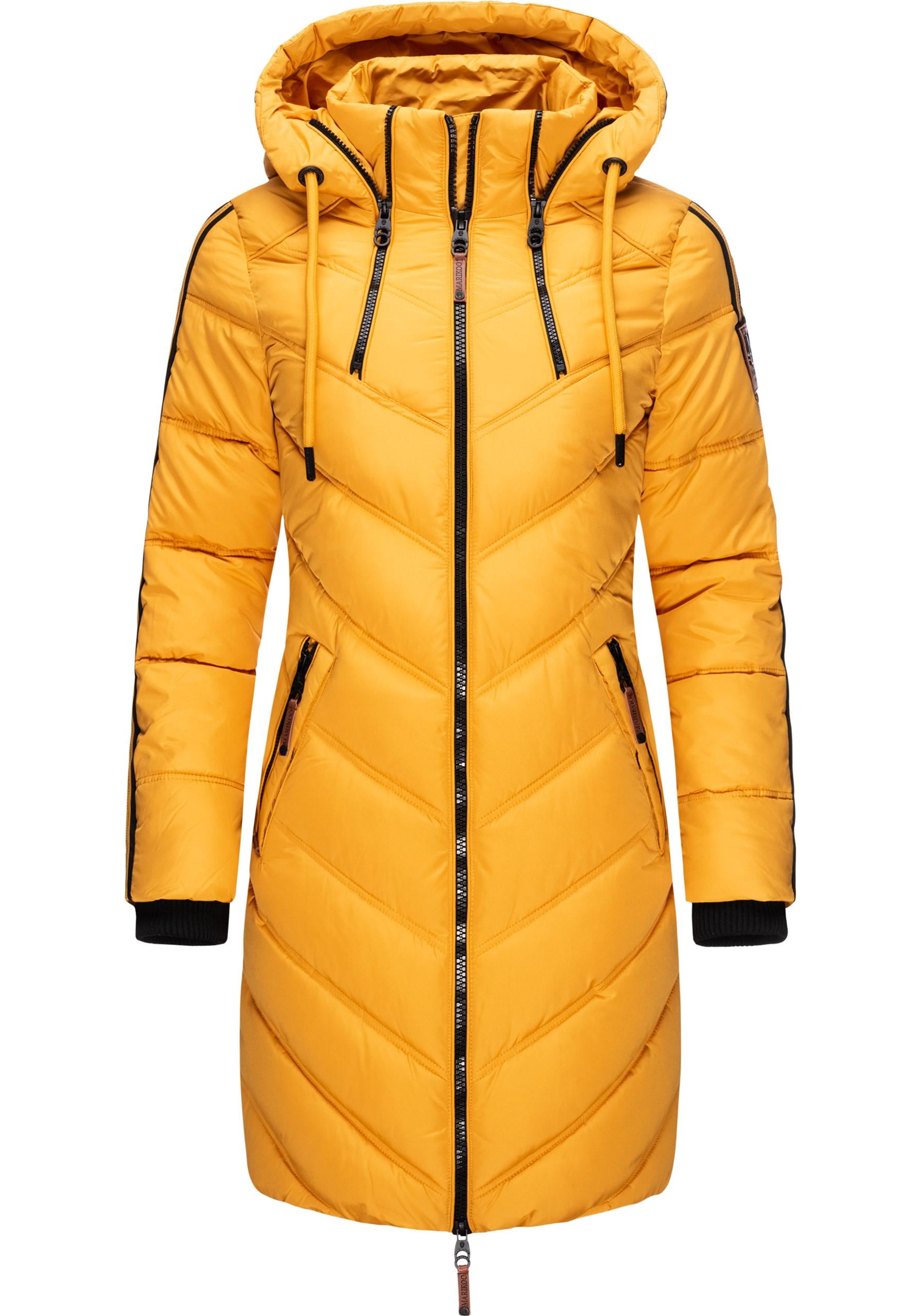 Marikoo Wintermantel "Armasa", modischer Damen Winter Steppmantel mit Kapuz günstig online kaufen