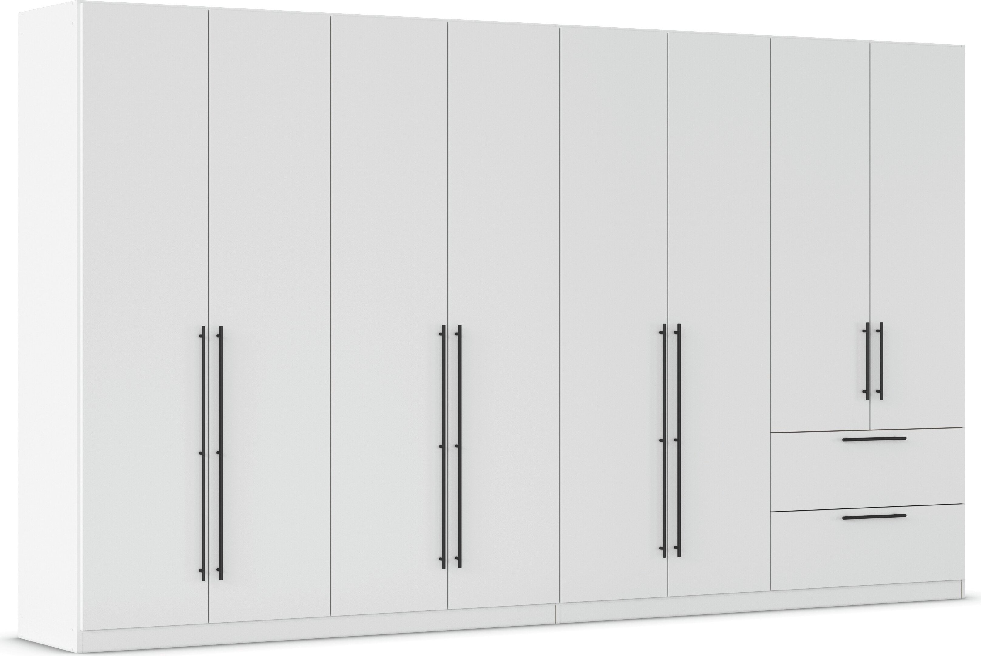 OTTO home Kleiderschrank "Mehrzweckschrank Aktenschrank Möbel Mietswohnung Schlafzimmer AVOLA" 3 verschiedene Ausstattungen BASIC/CLASSIC/PREMIUM (inkl. SOFT-CLOSE), mit hochwertigen Stangengriffen aus Metall in Schwarz MADE IN GERMANY