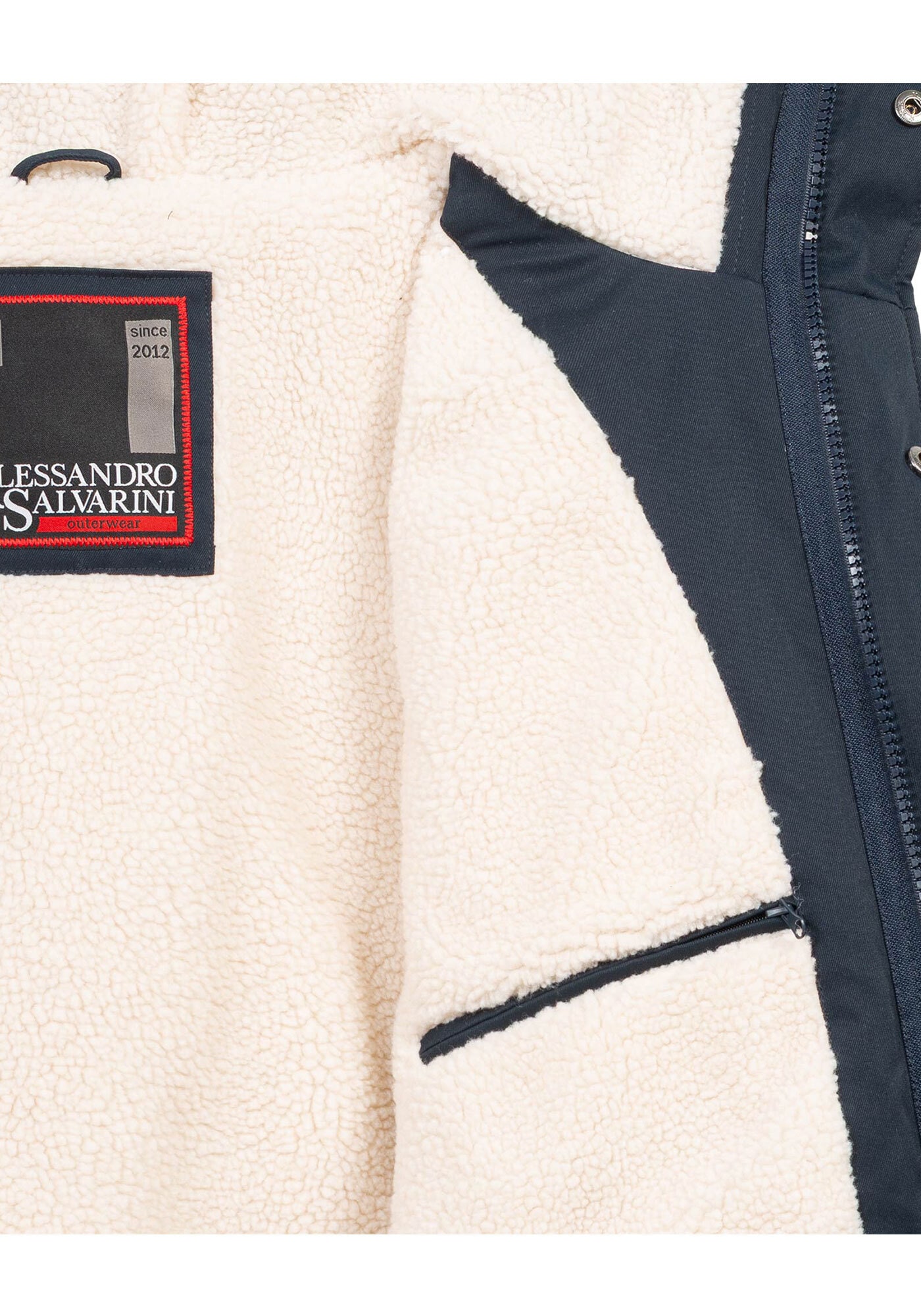 Alessandro Salvarini Winterjacke »ASMauro« mit warmem Teddyfell