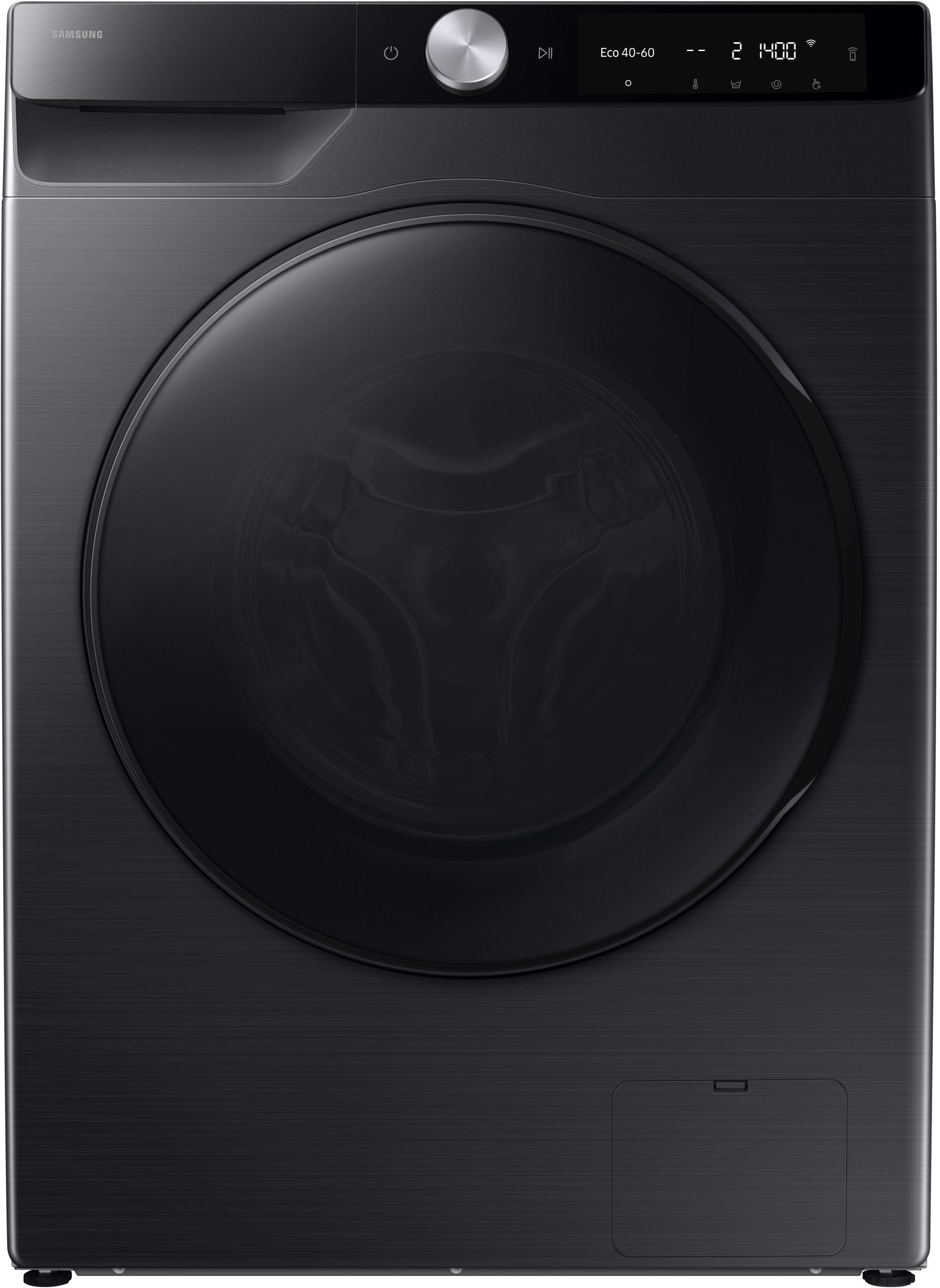 SAMSUNG Waschtrockner "WD90DG6G94BK", B:60cm H:85cm T:48cm, schwarz, Waschtrockner, SLIM Platzsparer ‐ Große Wäsche auf kleinem Raum