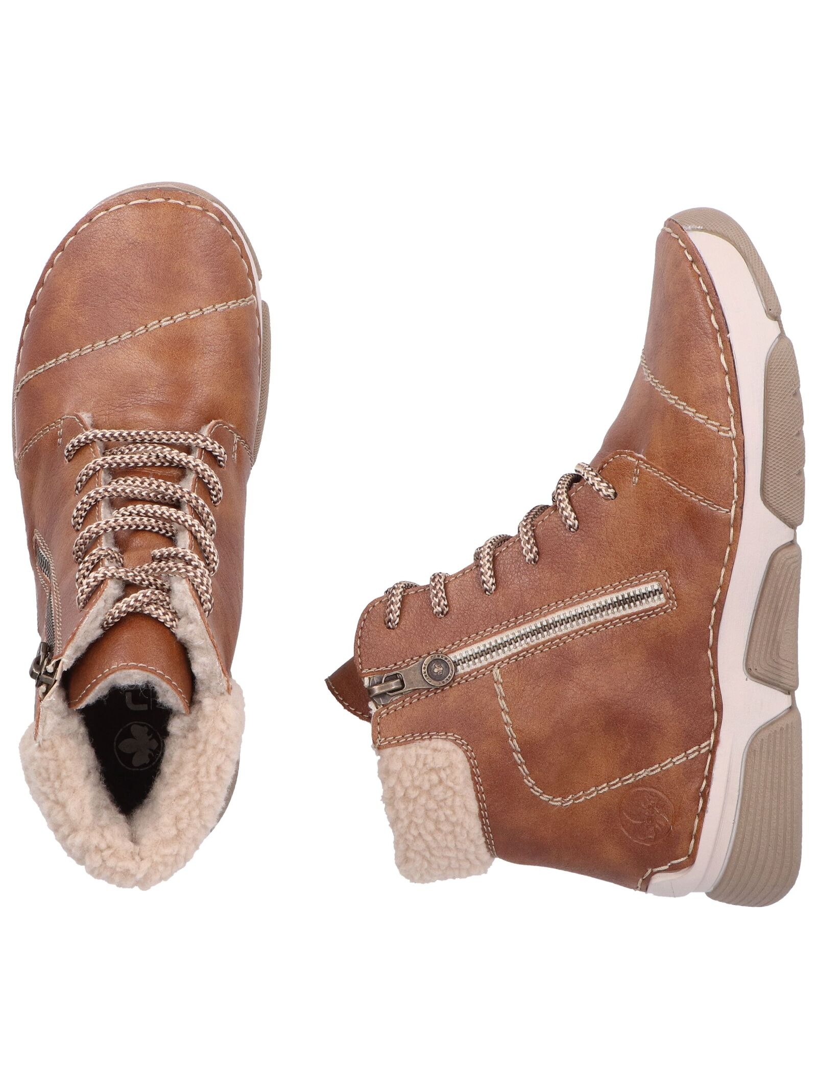 Rieker Schnürstiefelette »Rieker Stiefelette Lederimitat/Textil«