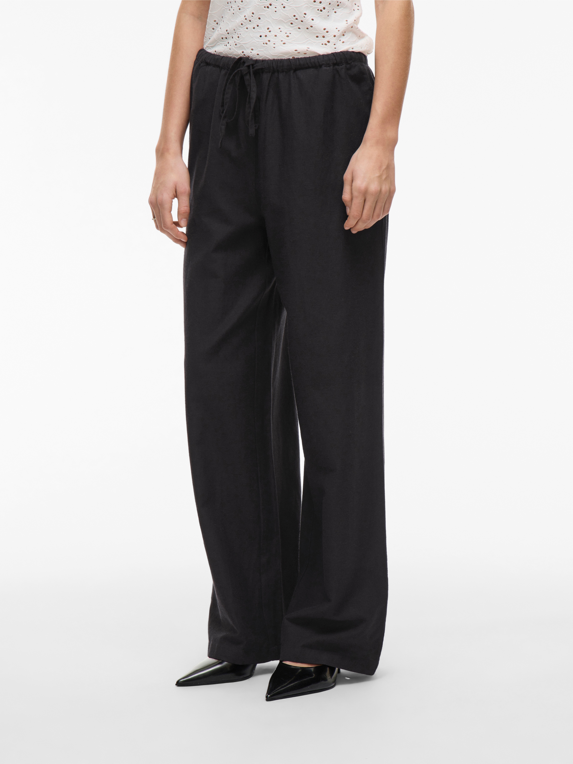 Vila Schlupfhose "VIPRISILLA RW PANTS - NOOS" Sommerhose, mit Leinen günstig online kaufen