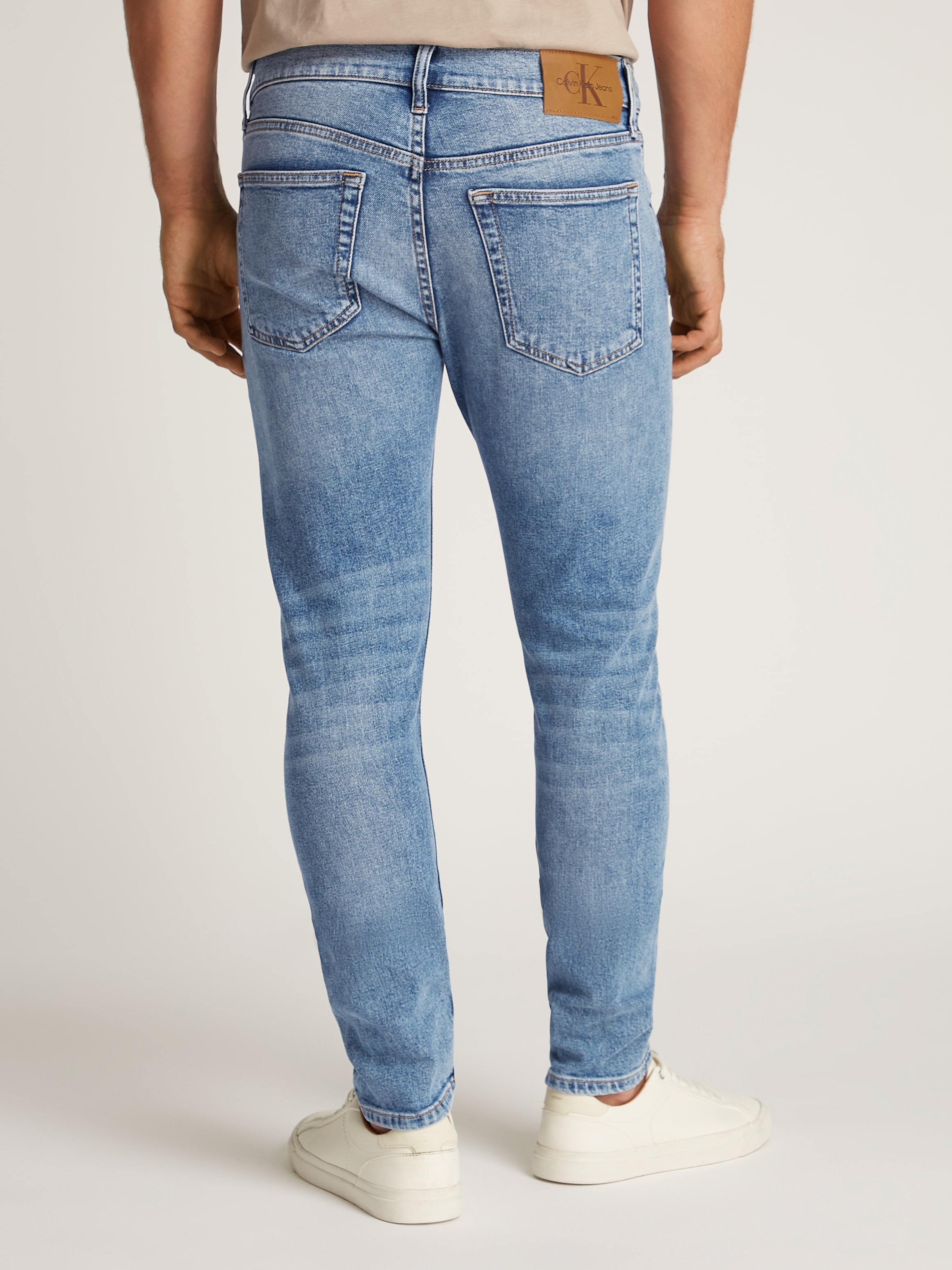 Calvin Klein Jeans Slim-fit-Jeans »SLIM TAPER«, Coinpocket, Logostickerei