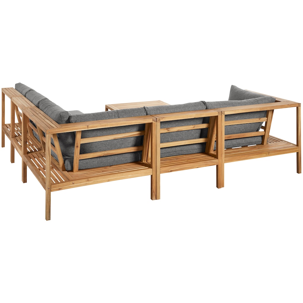 Timbers Gartenlounge-Set »Chesapeake«, (6 tlg.)