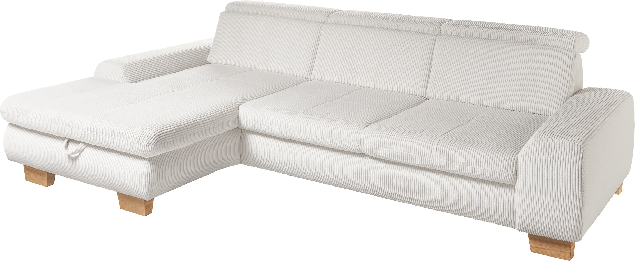 set one by Musterring Ecksofa »SO 3400«, mit Canape und verschiedenen Funktionen, Kaltschaum, B307 x T195 cm