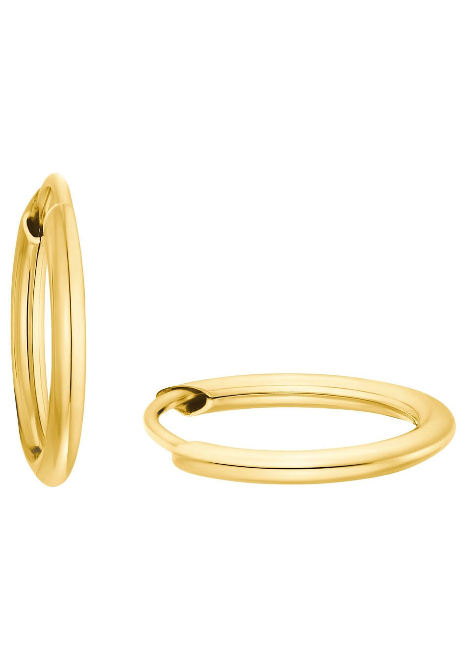 Paar Creolen AMOR "9979257", gold (goldfarben), Ohrringe, Damen, Gelbgold 585, Made in Germany