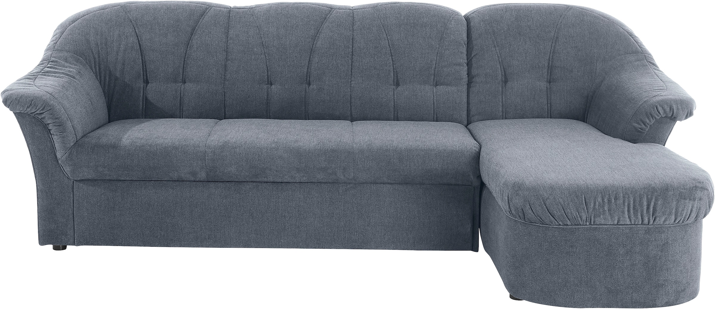 DOMO collection Ecksofa "Pegnitz, elegante Rückensteppung, komfortabel, L-F günstig online kaufen