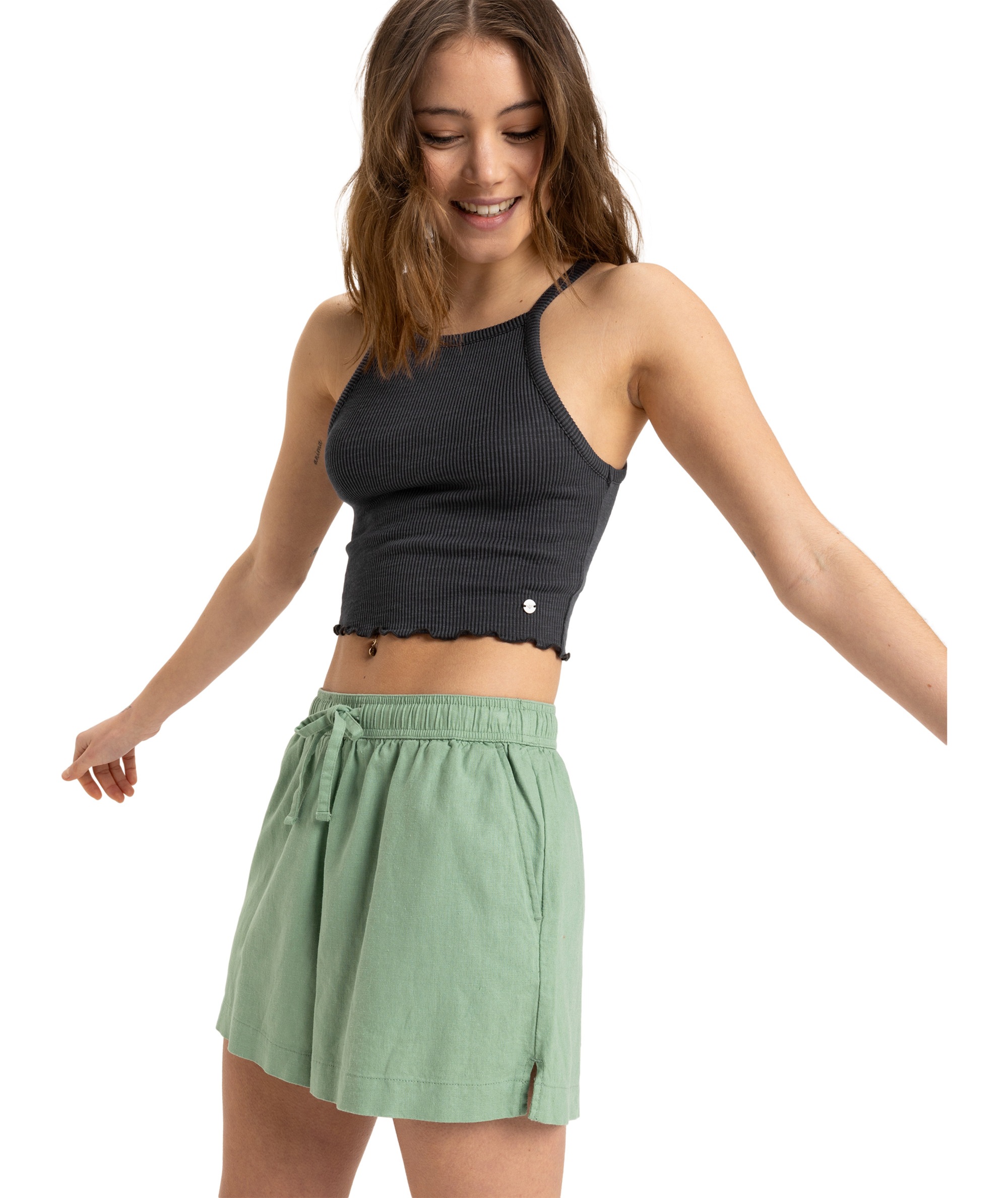 Roxy Shorts "LEKEITIO BREAK MID" sportlicher Stil, für aktive Tage, aus Lei günstig online kaufen