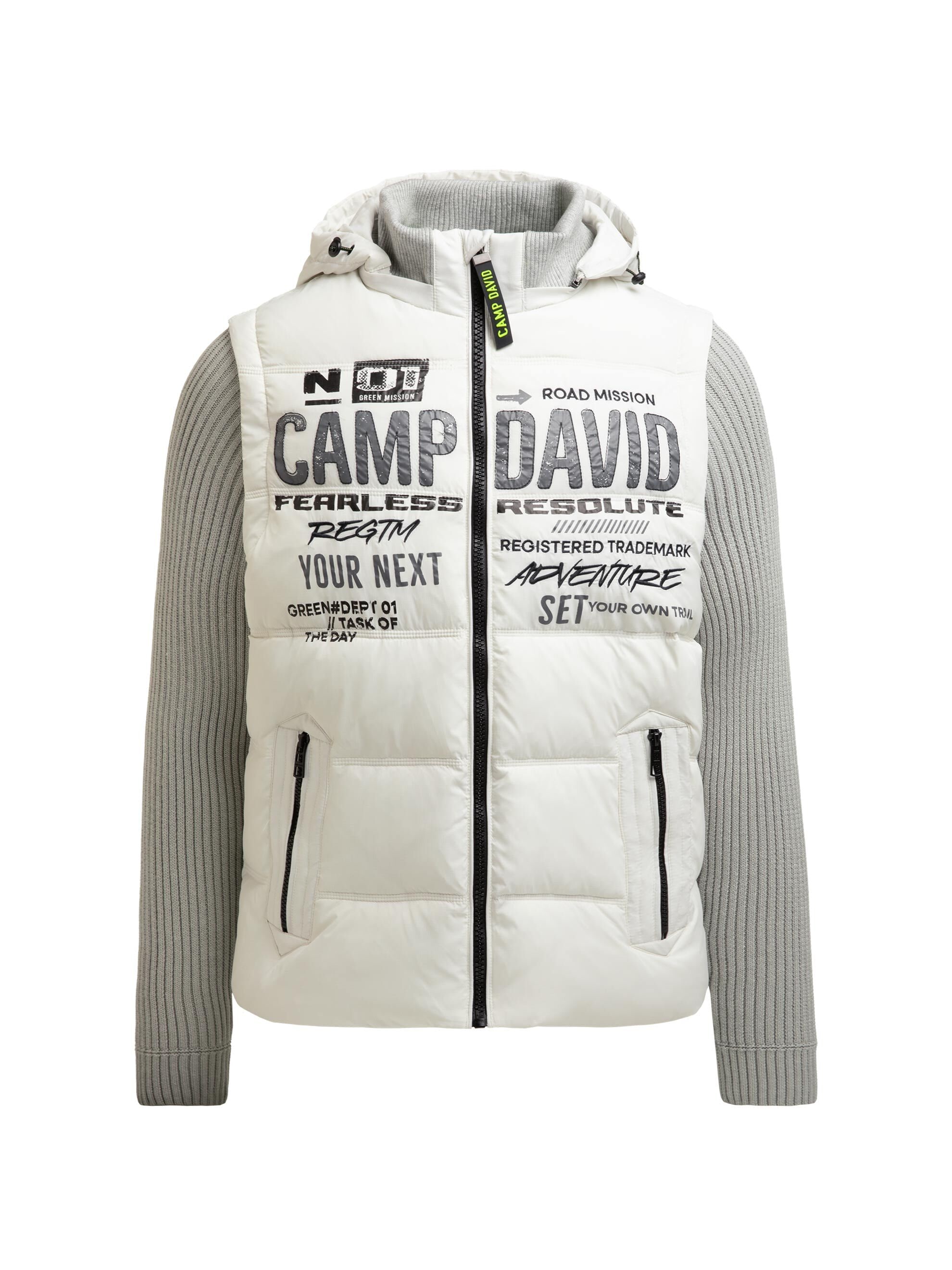 CAMP DAVID Winterjacke mit Kapuze mit abnehmbaren Ärmeln