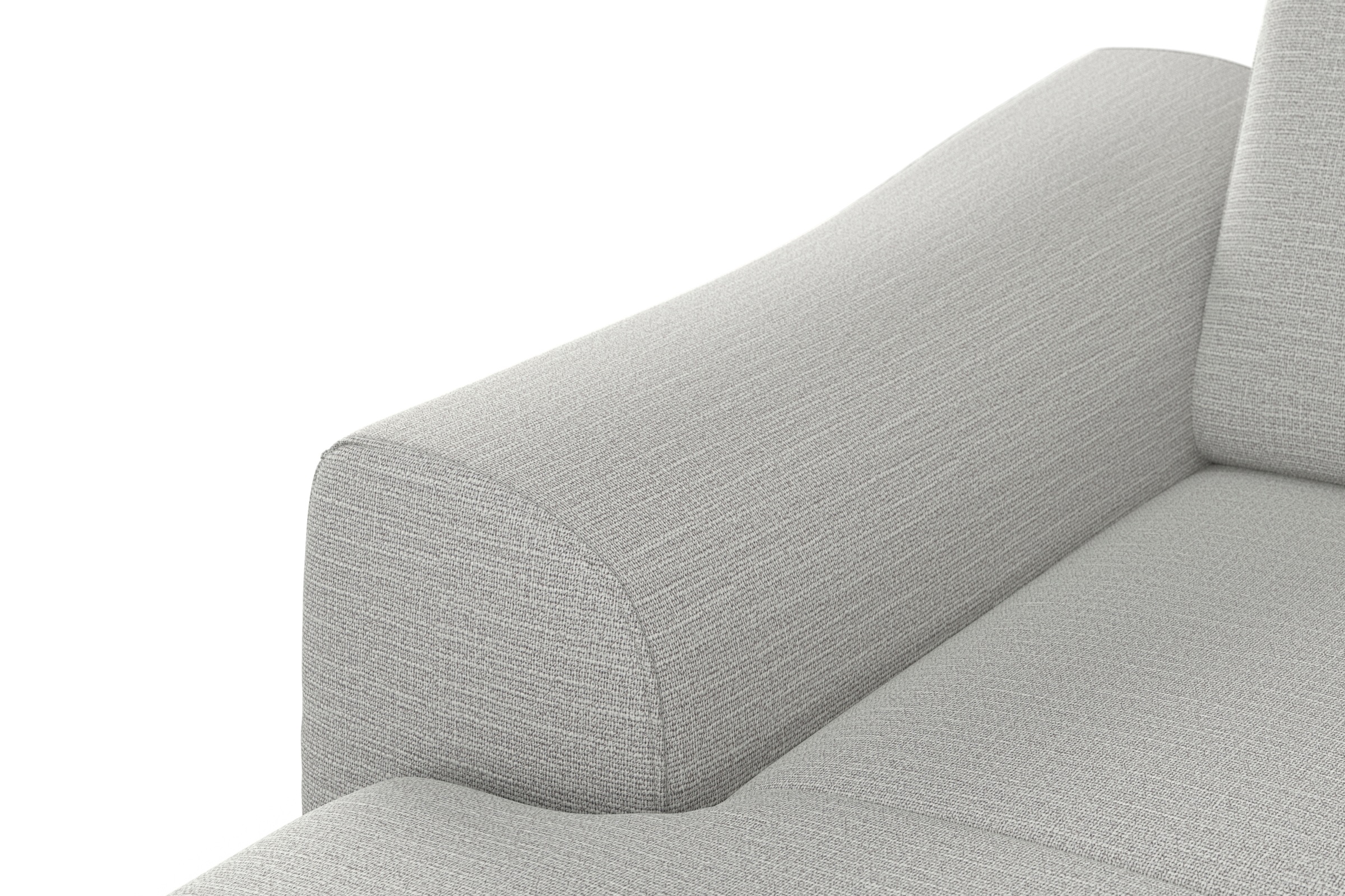 sit&more Ecksofa »Dundee L-Form«, mit Federkern und Edelstahlfüßen, wahlweise mit Kopfteilverstellung
