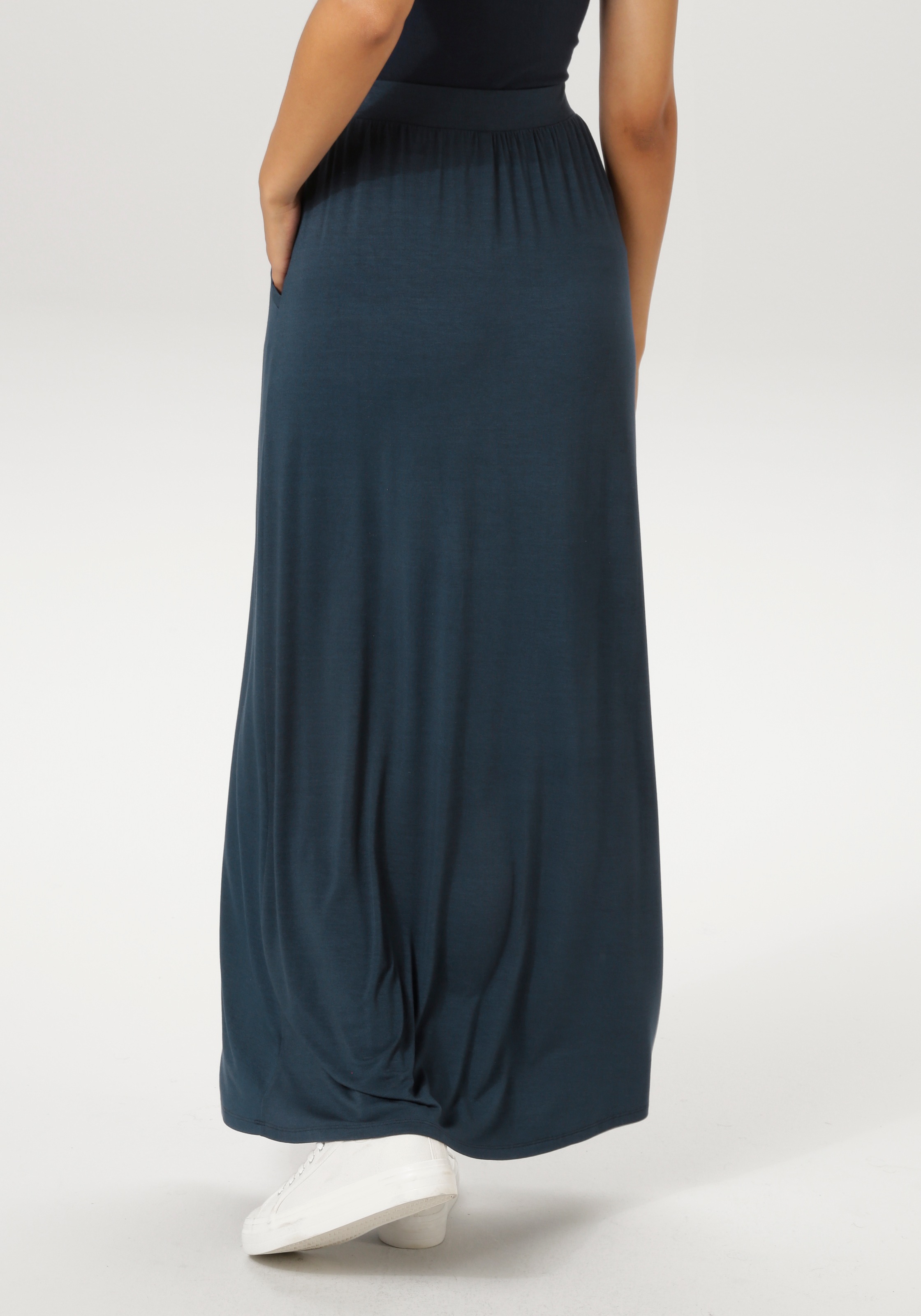 Aniston CASUAL Maxirock im Marine Look günstig online kaufen