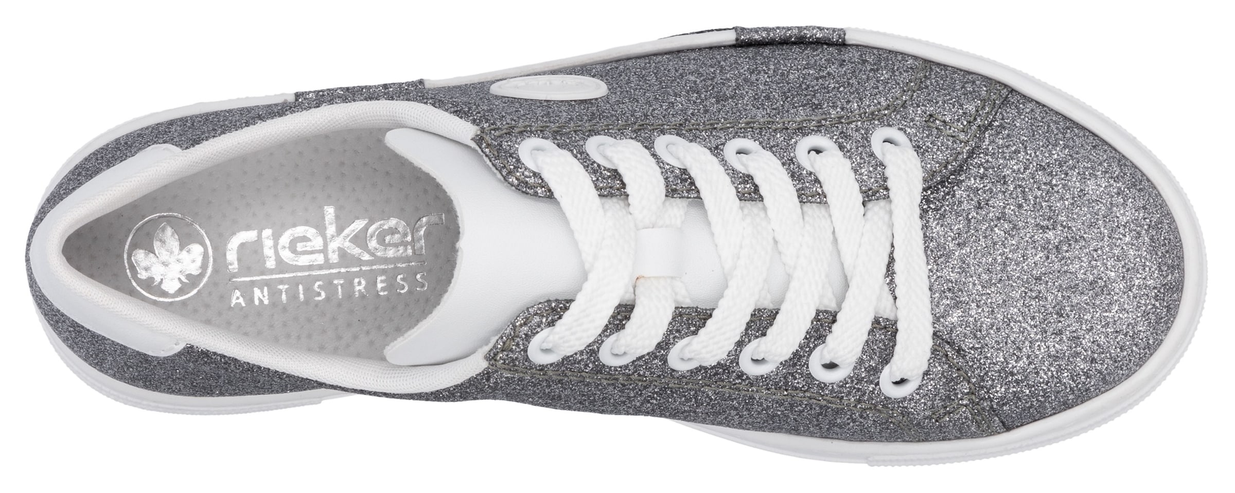 Rieker Sneaker, Freizeitschuh, Halbschuh, Schnürschuh mit Plateausohle