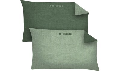 Schiesser Kissenbezug »Schiesser Doubleface«, (2 St.), in tollen Unifarben kaufen