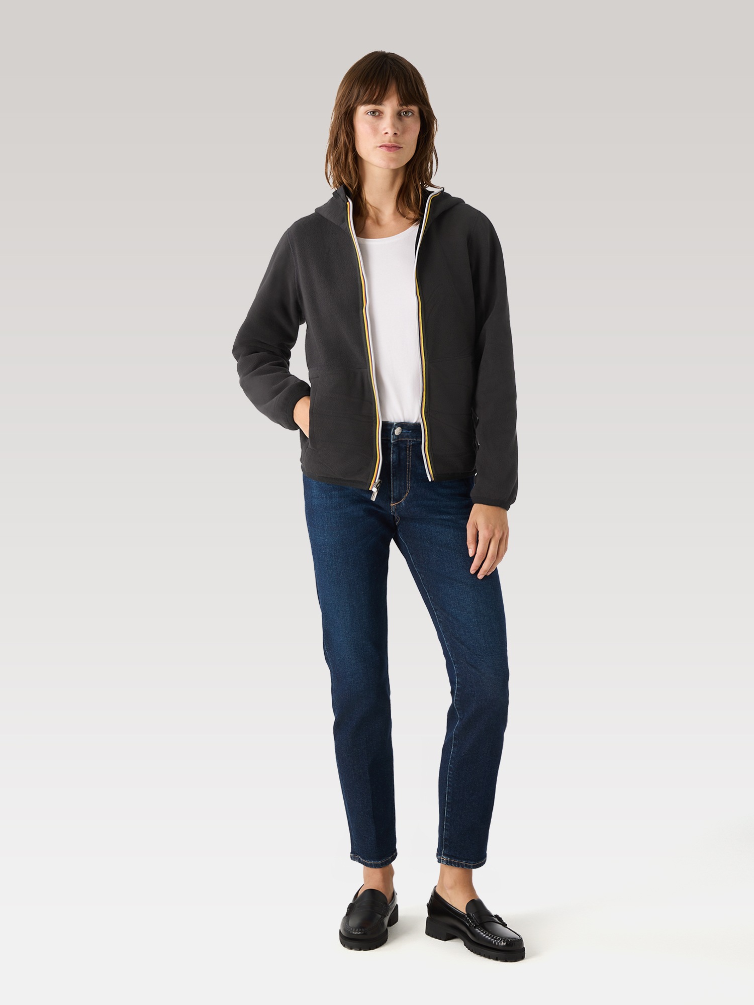 K-WAY Funktionsjacke »K-Way Winterjacke LINN VELOUR POLAR DOUBLE zum Wenden«