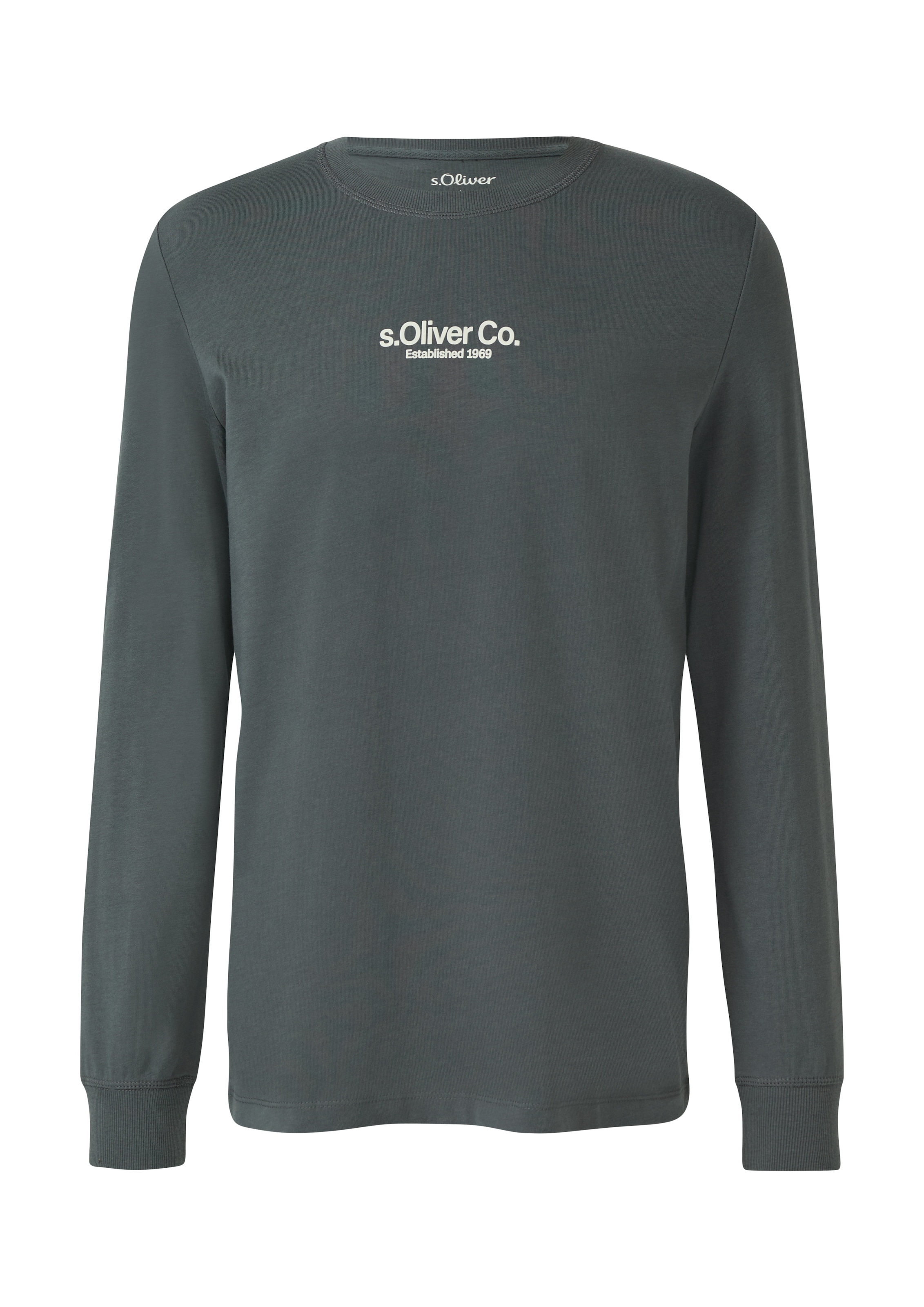 s.Oliver Langarmshirt, mit Logo Schriftzug