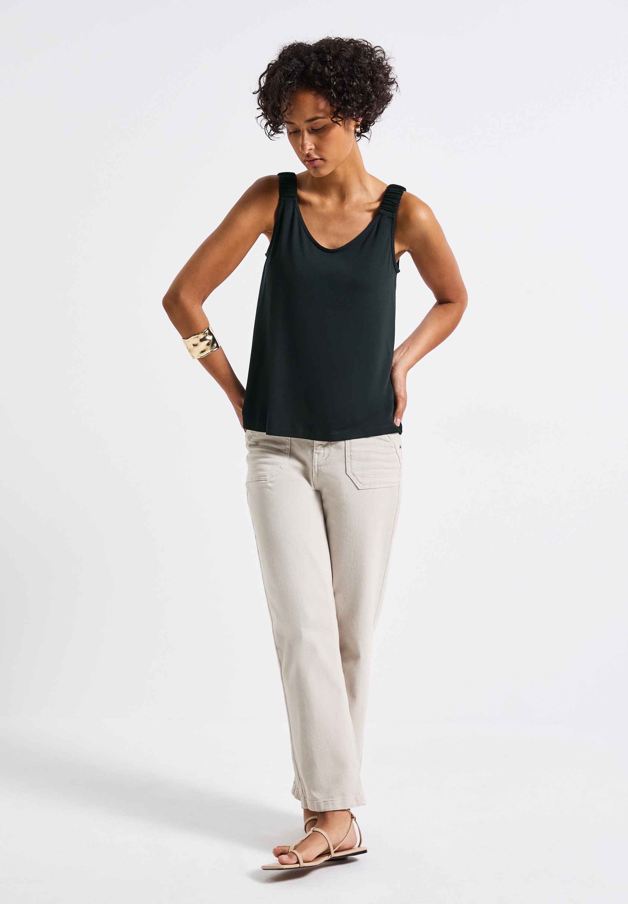 Thumbnail - STREET ONE Trägertop aus elastischem Materialmix