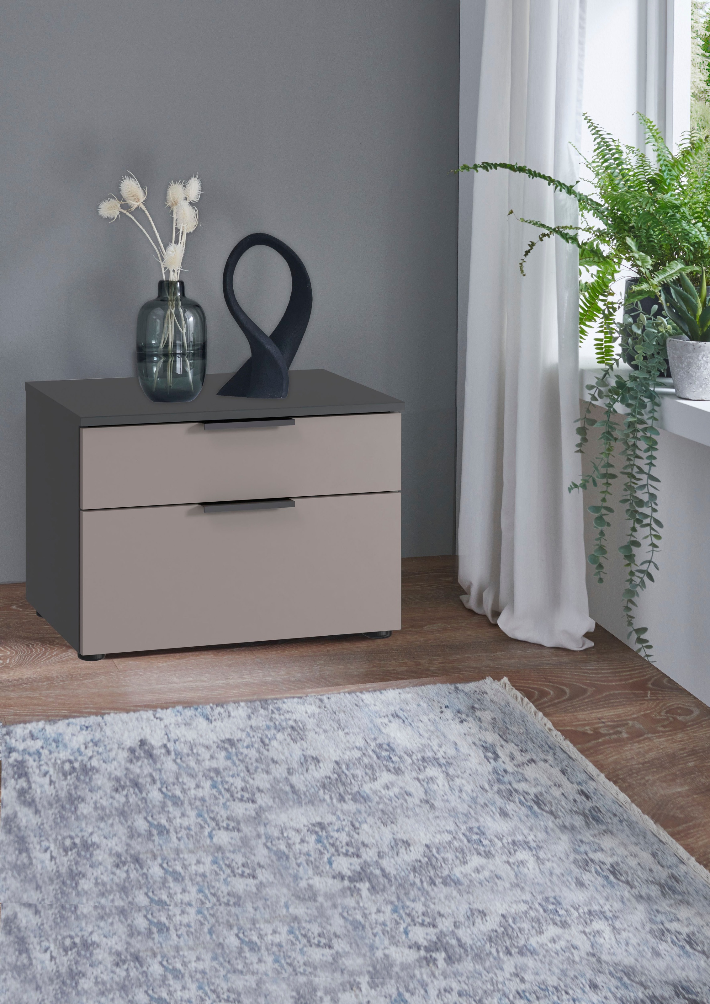 Wimex Nachtkommode »Oxford by fresh to go, mit Schubladen, in 2 Größen«, (54cm breit,41cm tief, wahlweise in 2 Höhen), Mit Soft-close Beschlägen