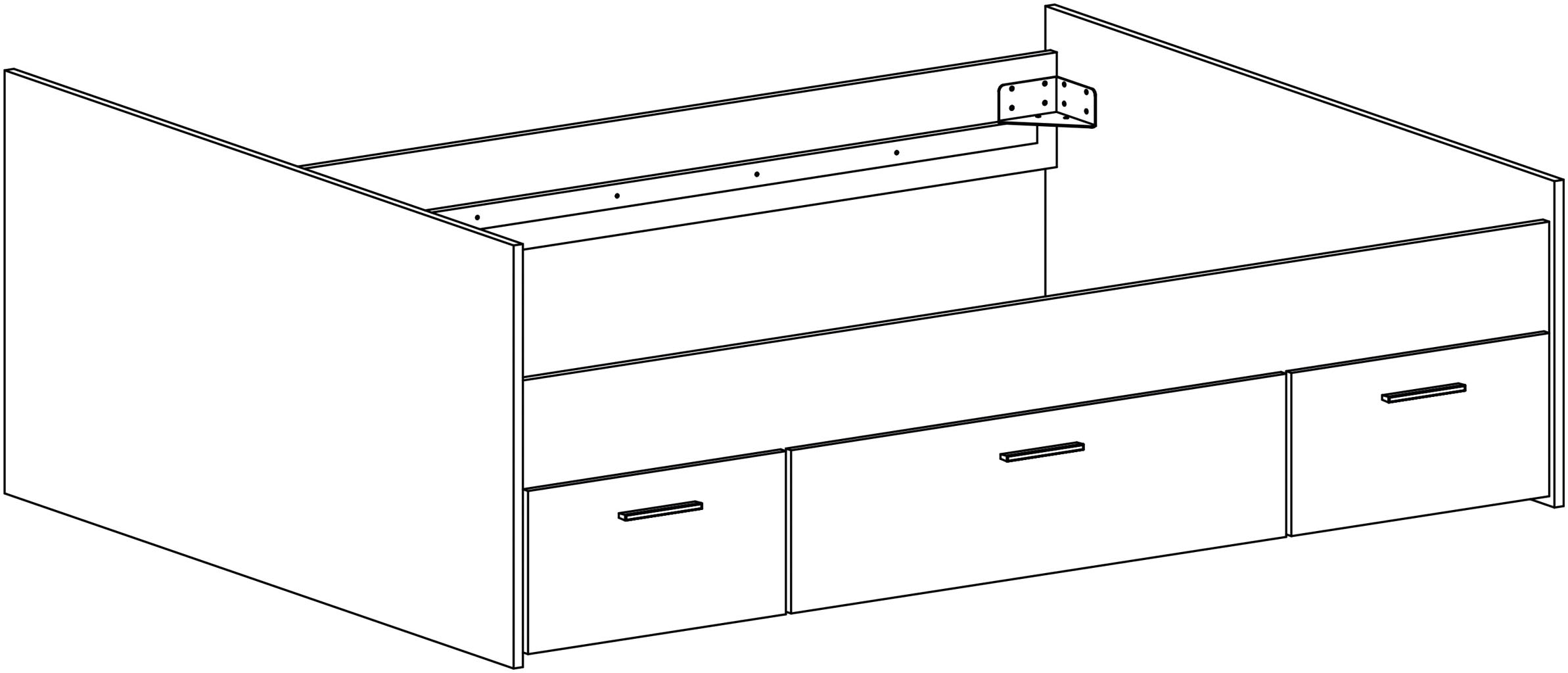 arthur berndt Jugendzimmer-Set »Jugendzimmer-Set »Mathea« 4-teilig«, (Set, 4 tlg.), Schreibtisch stufenlos elekrisch höhenverstellbar