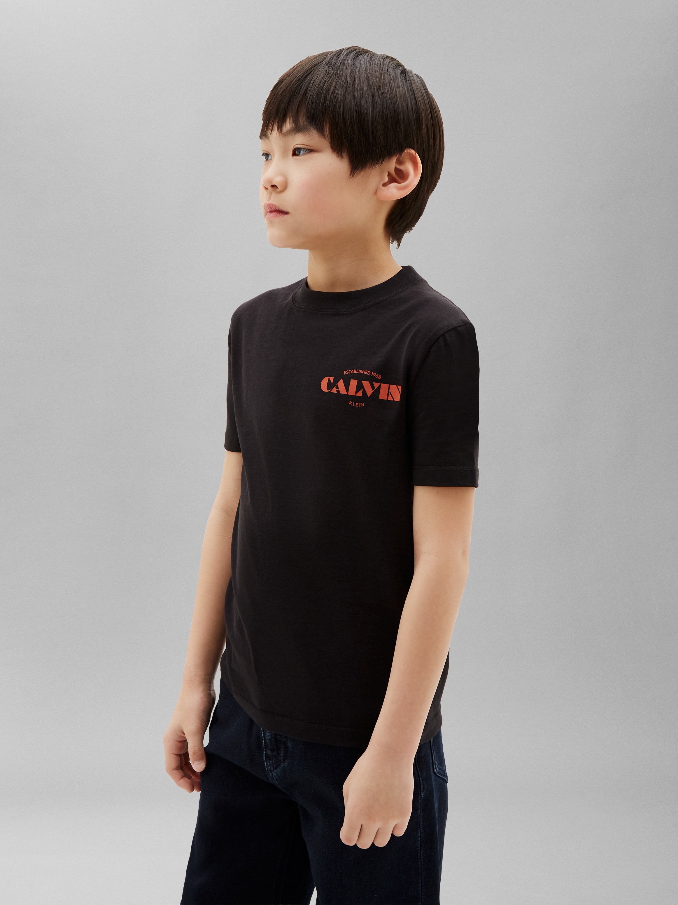 Calvin Klein Jeans T-Shirt "CALVIN SMALL CHEST PRINT TEE" Regular fit mit Rundhalsausschnitt