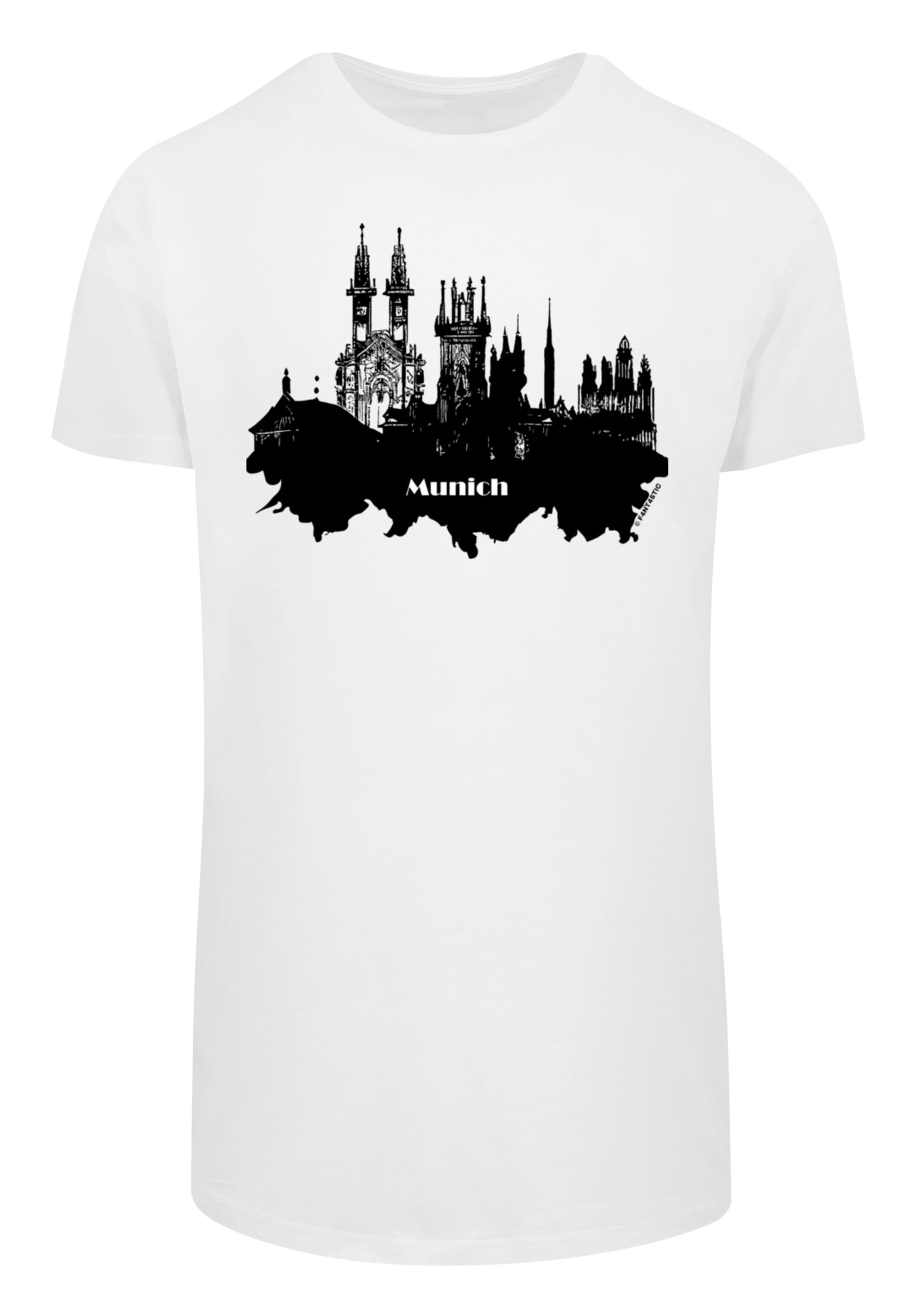 F4NT4STIC T-Shirt »Cities Collection - Munich skyline«, Print