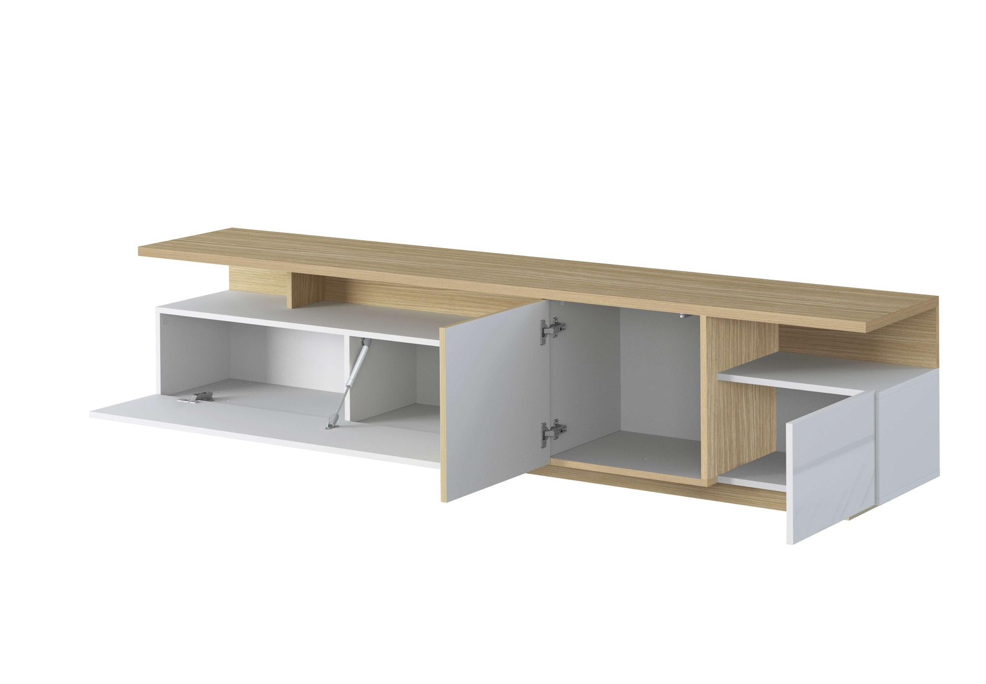 OTTO home Lowboard »Lowboard ETHOS,Lowboard,TV-Kommode,TV-Möbel,TV-Bank« 1 Stk. tlg. Mit zwei Drehtüren, einer Klapptür und zwei offenen Fächern,B.210 cm