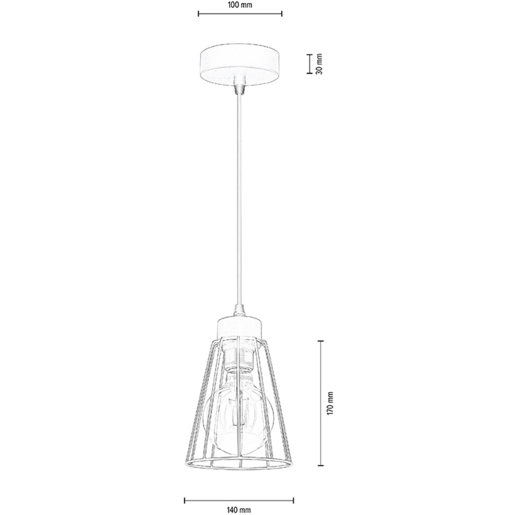 BRITOP LIGHTING Pendelleuchte »ORAZIO«, 1 flammig-flammig