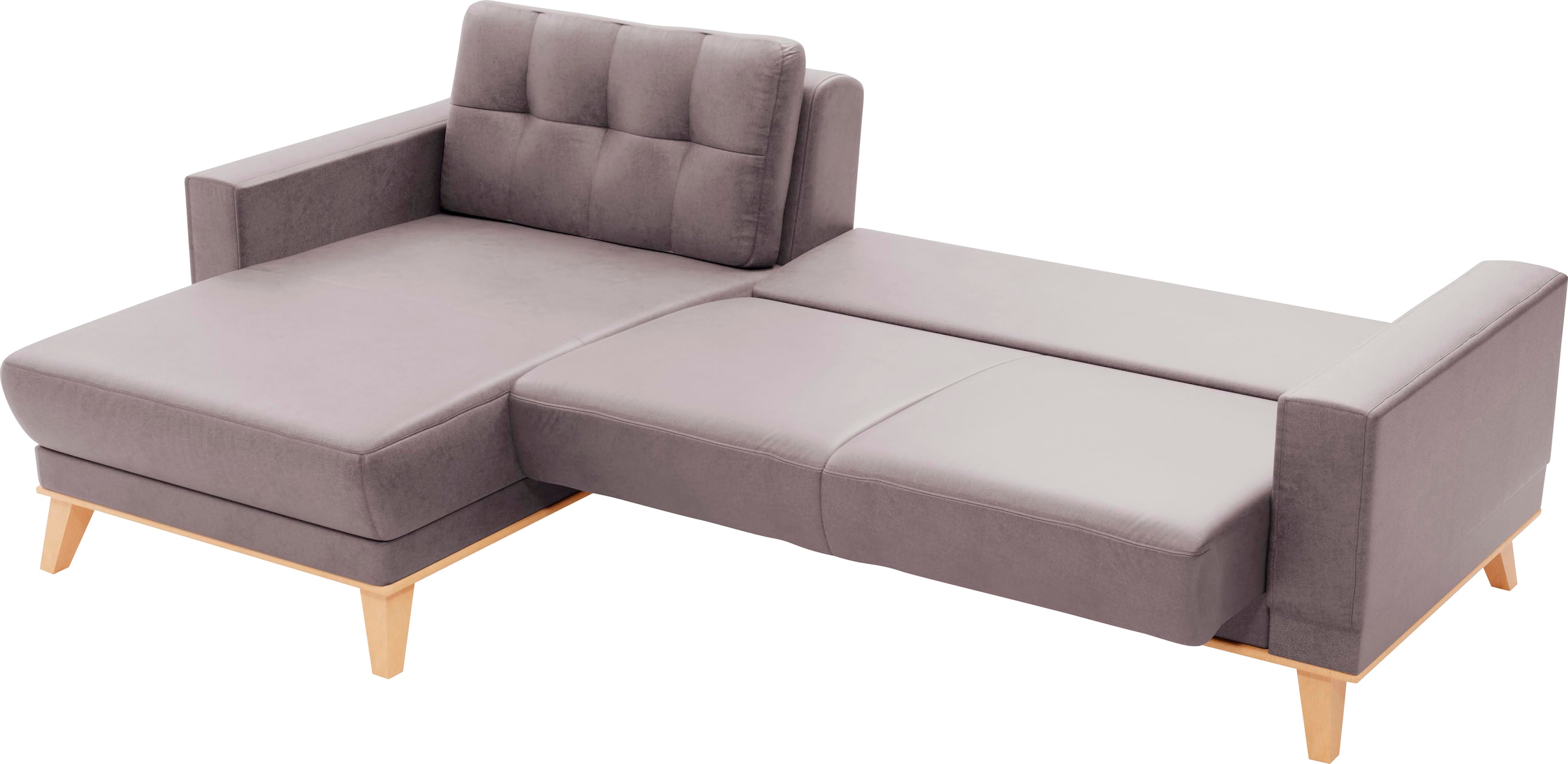 sit&more Ecksofa »Lavida L-Form«, wahlweise mit Kippfunktion und Bettkasten