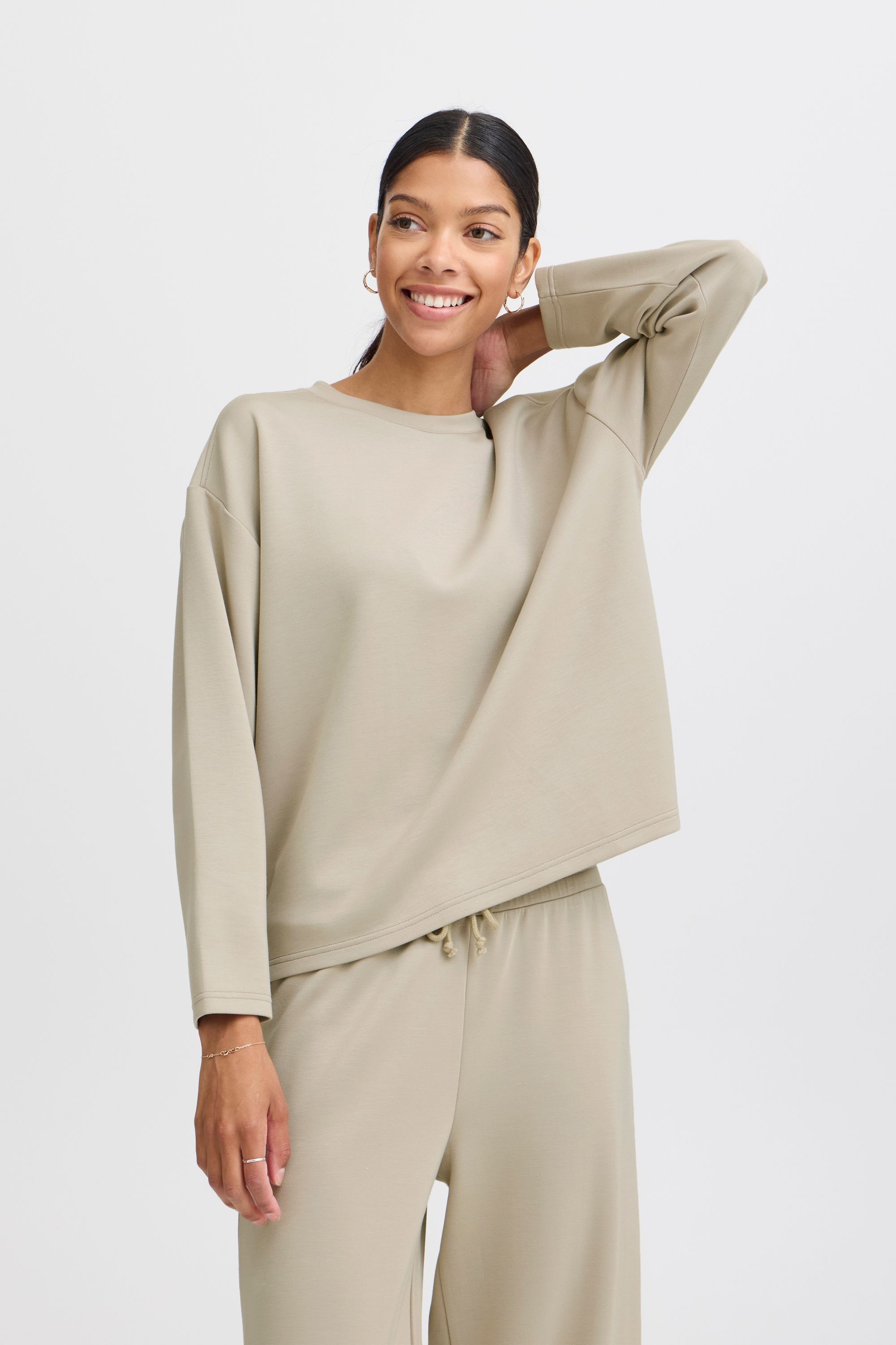 b.young Rundhalspullover »Sweatshirt BYPusti«