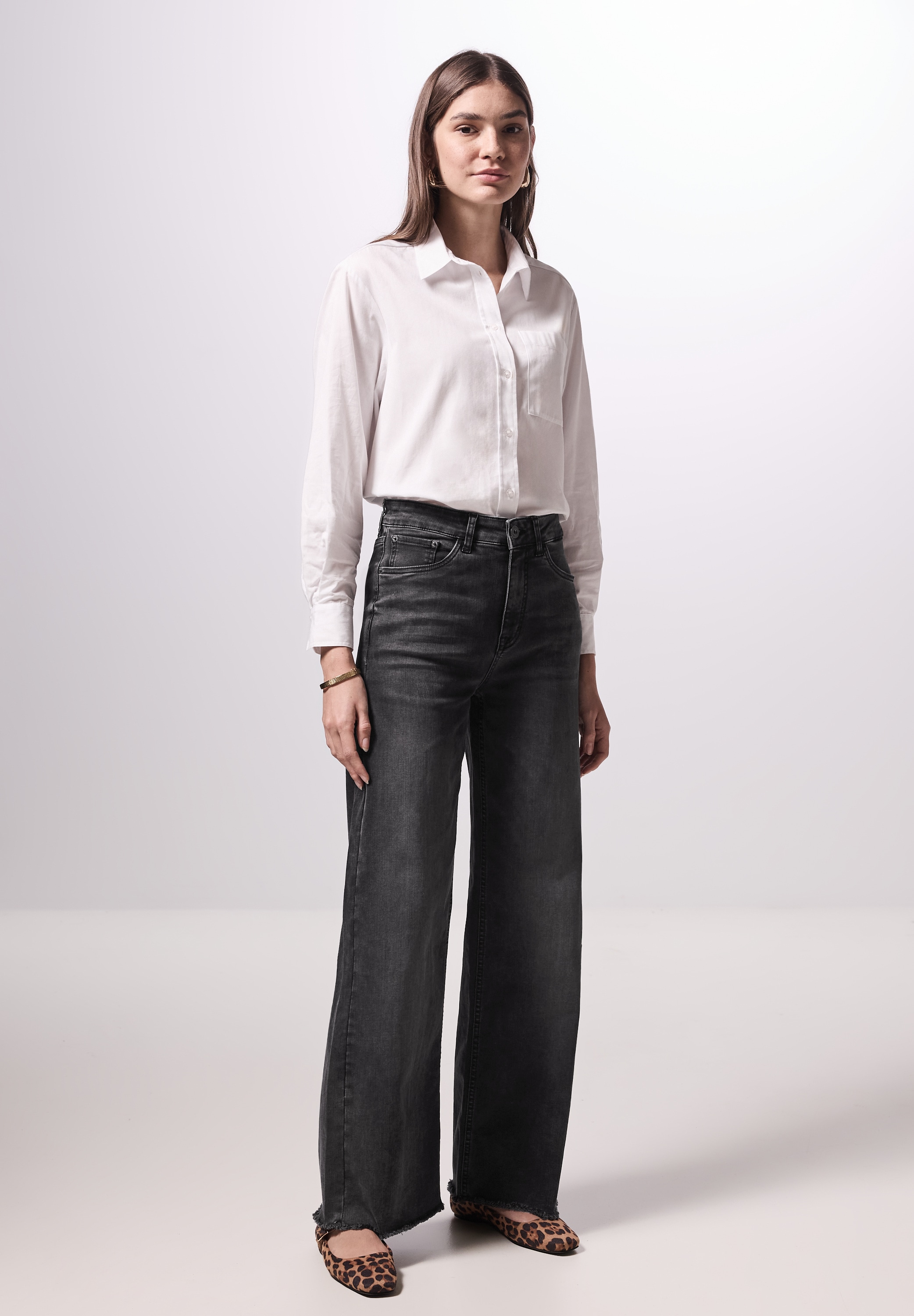 STREET ONE STUDIO Gerade Jeans, High Waist