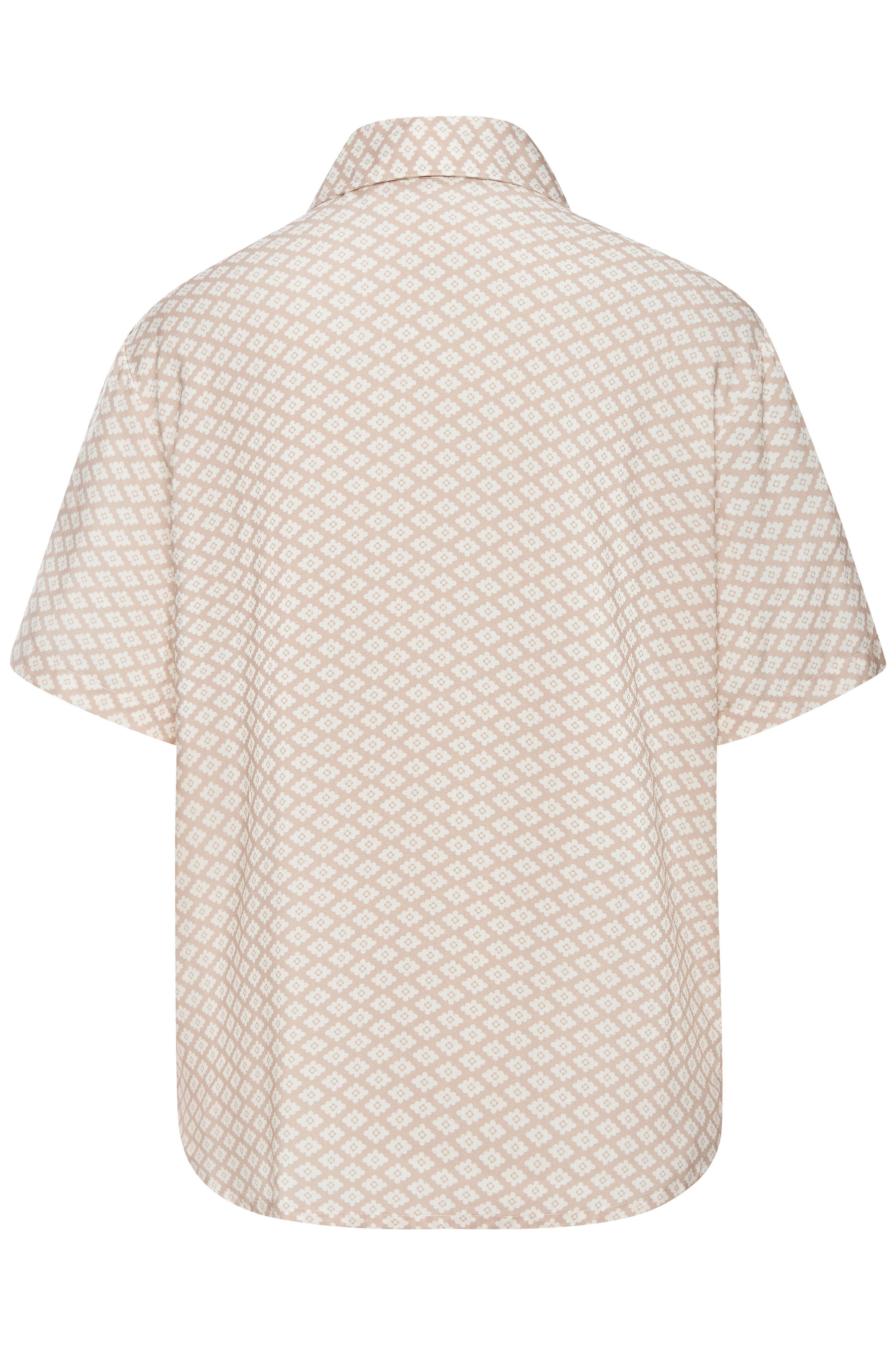 LASCANA Pyjamaoberteil, Mit edlem Allover-Druck