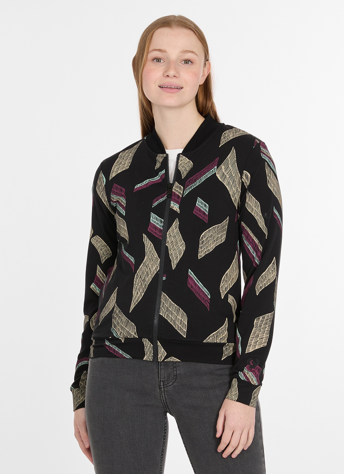 Ragwear Sweatjacke "KENIANE PRINT" günstig online kaufen