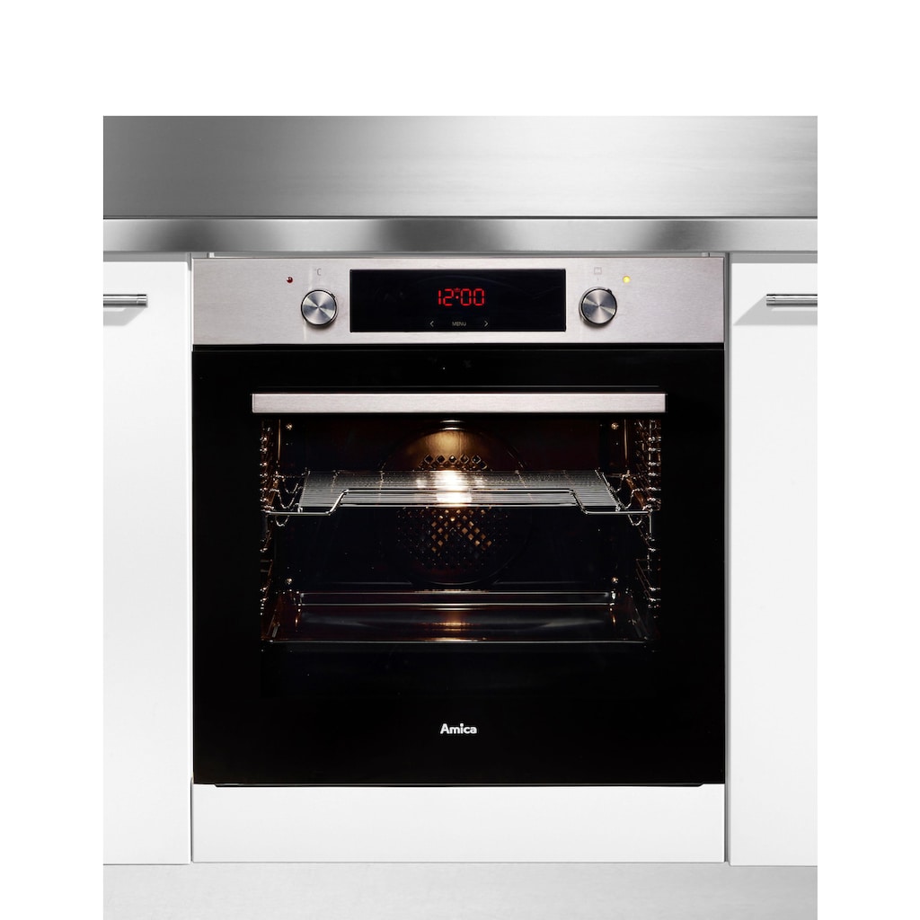 Amica Einbaubackofen »EBX 943 620 E«, EBX 943 620 E, mit 1-fach-Teleskopauszug, Simple Steam, Simple Steam