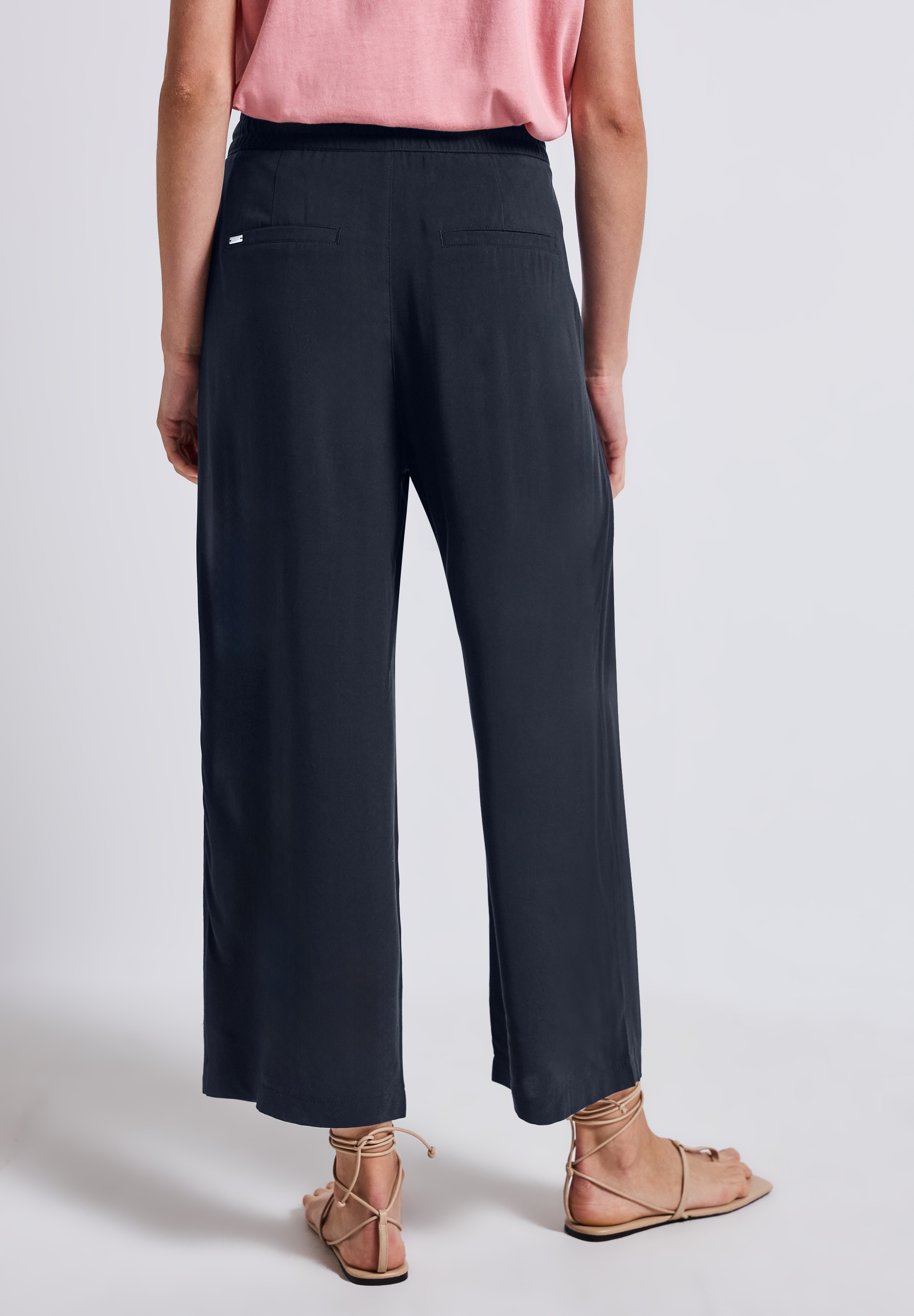 STREET ONE Stoffhose "Style Emee" Sommerhose mit elastischem Bund mit Tunne günstig online kaufen