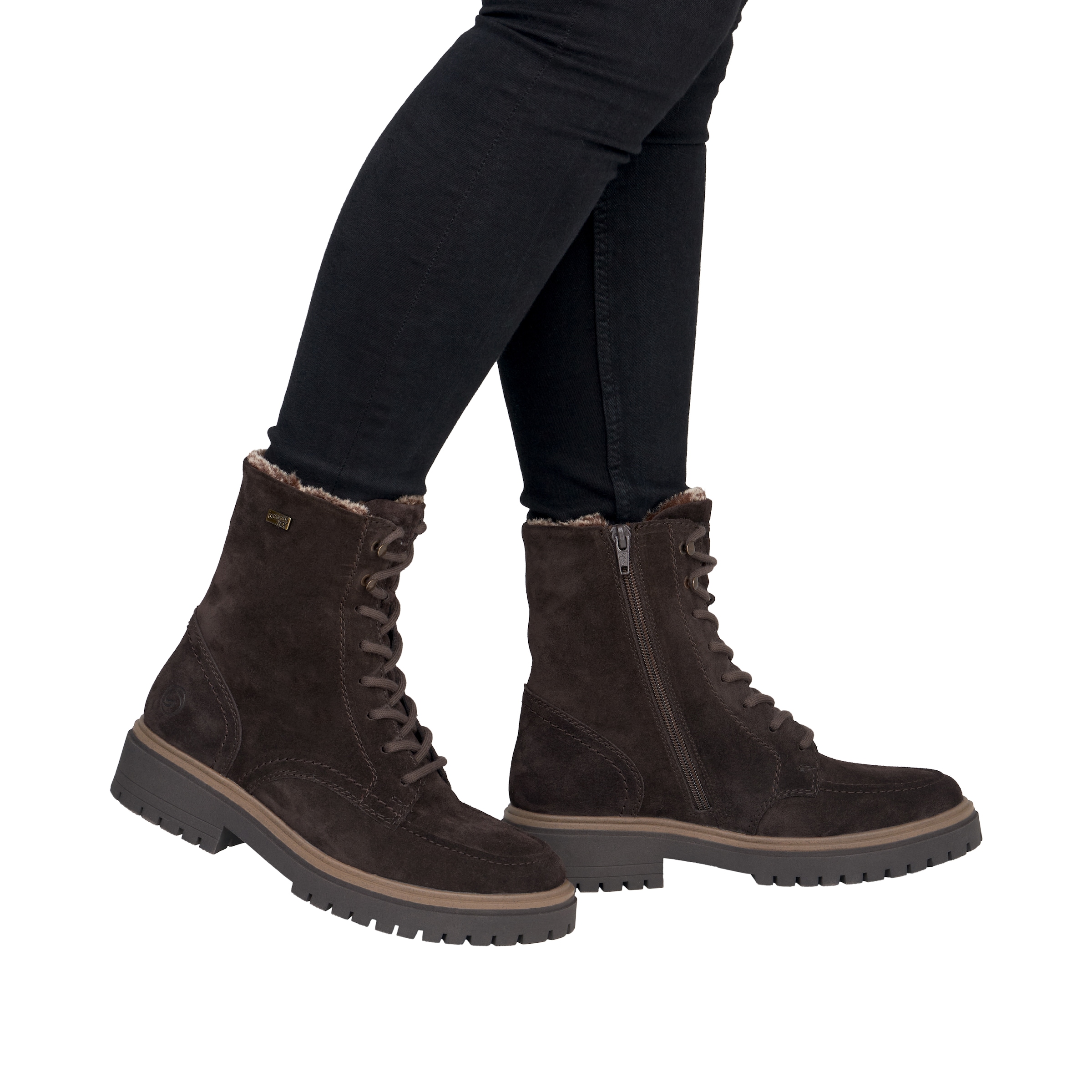 Remonte Winterboots  Schnürboots, Winterstiefelette mit Lammwollfutter, TEX-Membrane