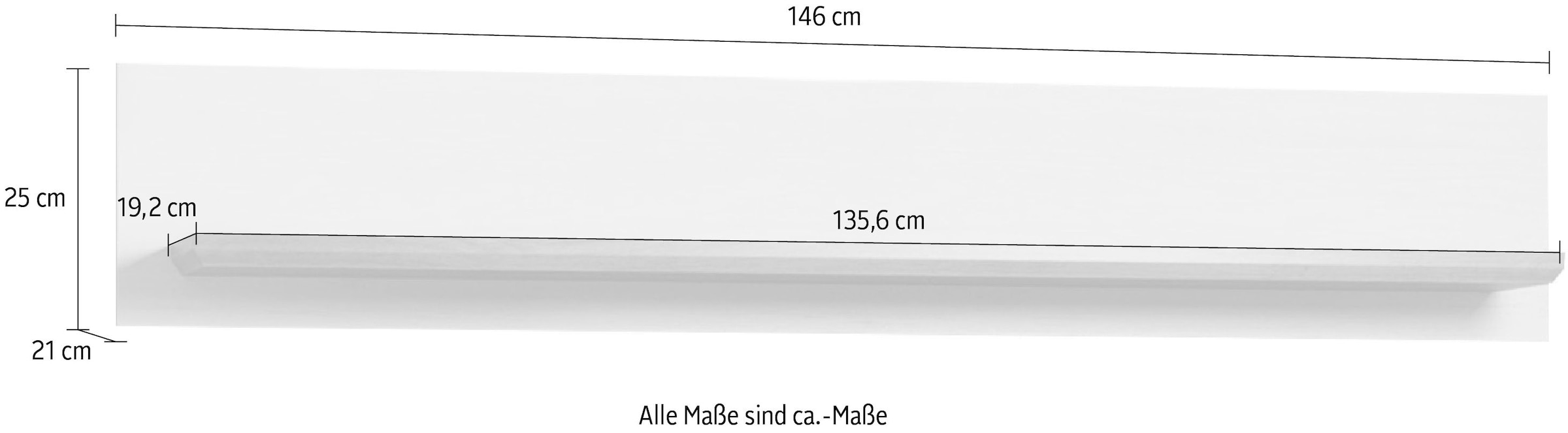 Home affaire Wandboard »Nybro« Breite 146 cm