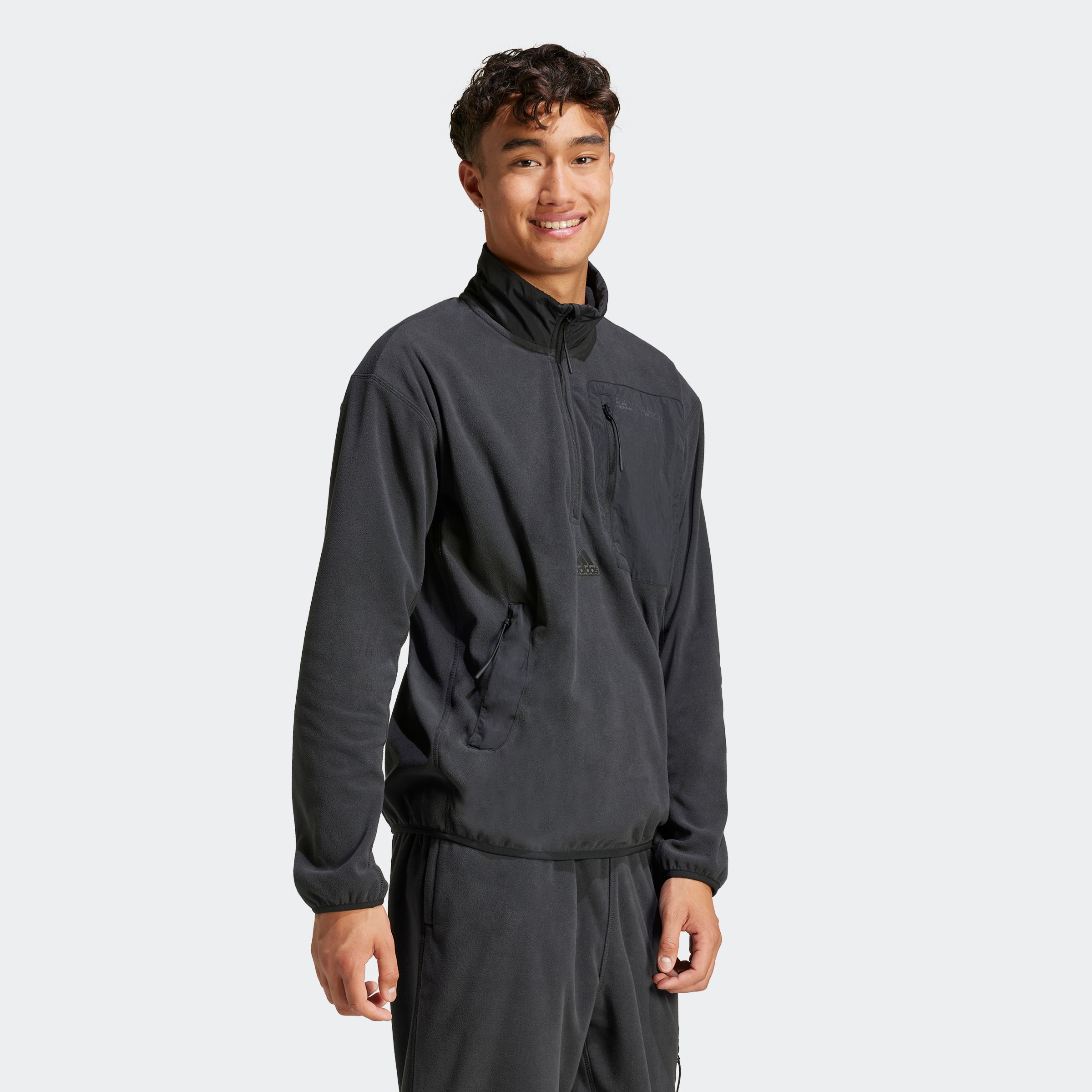 Thumbnail - adidas Sportswear Rollkragenpullover "CITY ESCAPE POLAR FLEECE 1/2 ZIP OBERTEIL" 1