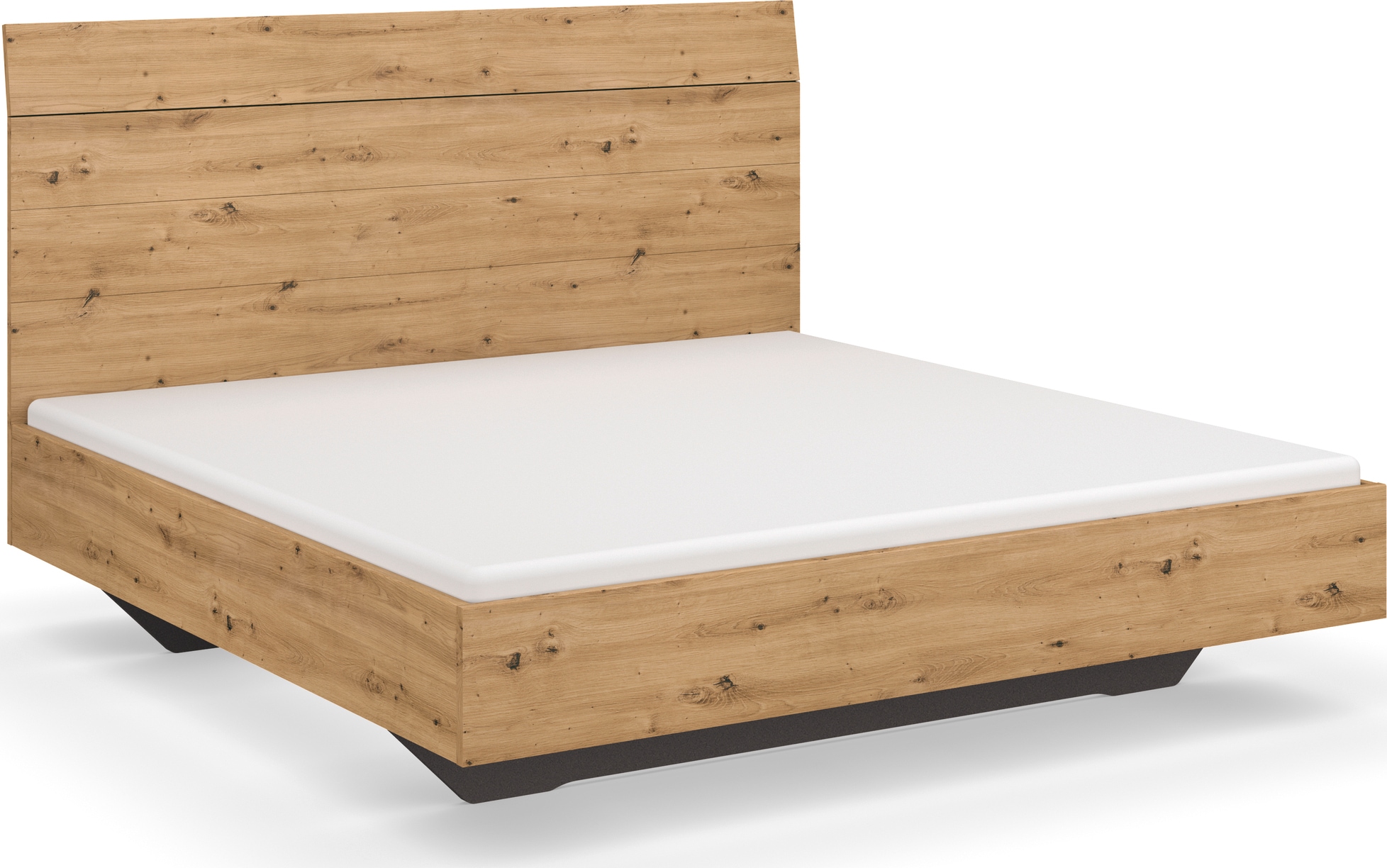 OTTO home Futonbett "Schlafzimmermöbel Schlafzimmer Einzelbett Doppelbett Holzbett KOLUNA" Liegefläche 180x200 cm, Bettseitenhöhe 41 cm, mit hohem Kopfteil in Lattenoptik zum Anlehnen MADE IN GERMANY