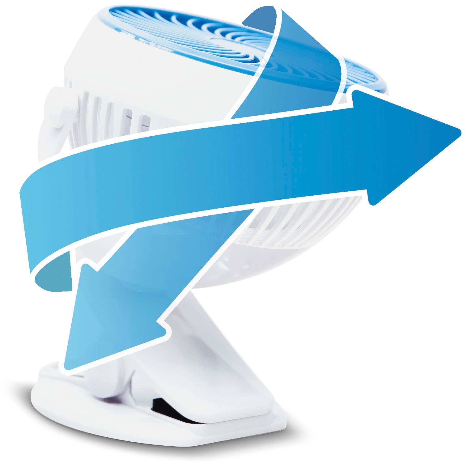 MediaShop Standventilator »Go Fan«, weiß