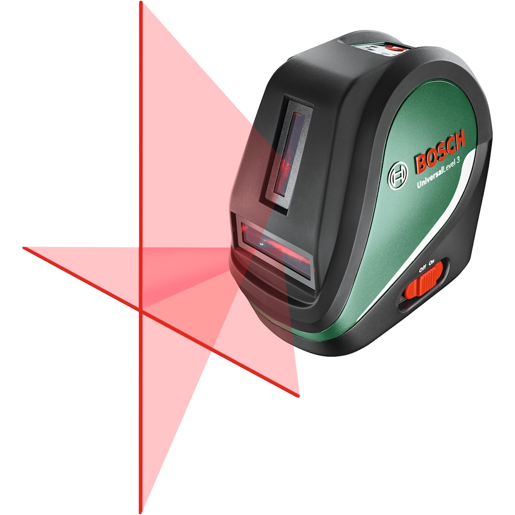 Bosch Home & Garden Kreuzlinienlaser »UniversalLevel 3«, Max. Reichweite: 10m