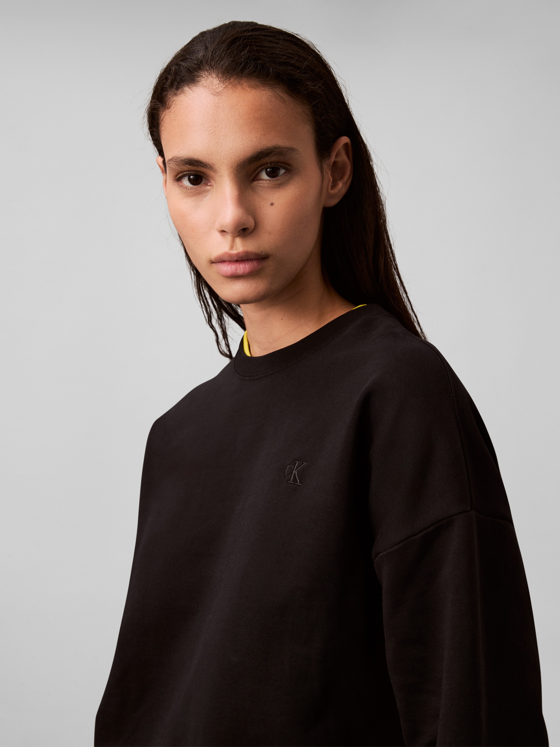 Calvin Klein Jeans Sweatshirt »LS ARCHIVE LOGO FRENCH TERRY RLX«, Mit Rundhalsausschnitt, regular fit