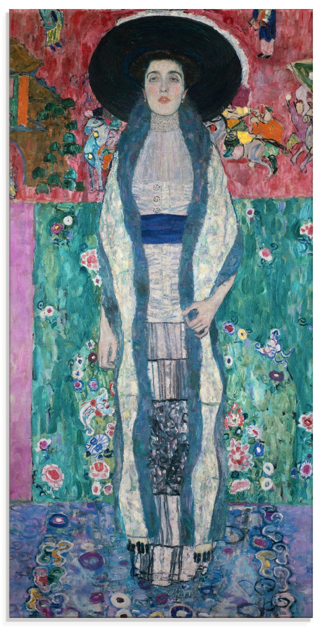 Artland Glasbild "Bildnis Adele Bloch-Bauer II. 1912" Frau 1 Stk. tlg. in verschiedenen Größen