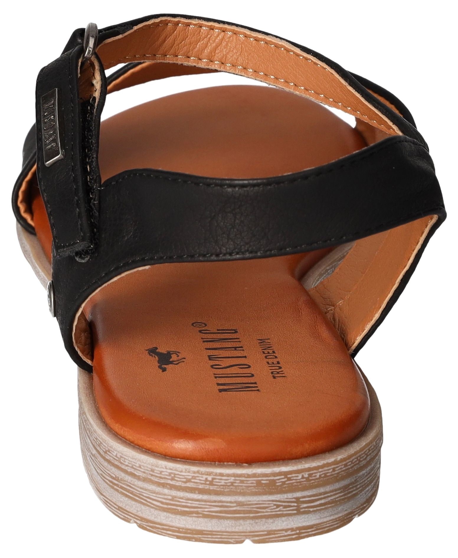 Mustang Shoes Sandale, Sommerschuh, Sandalette, Riemchensandale in asymmetrischer Form