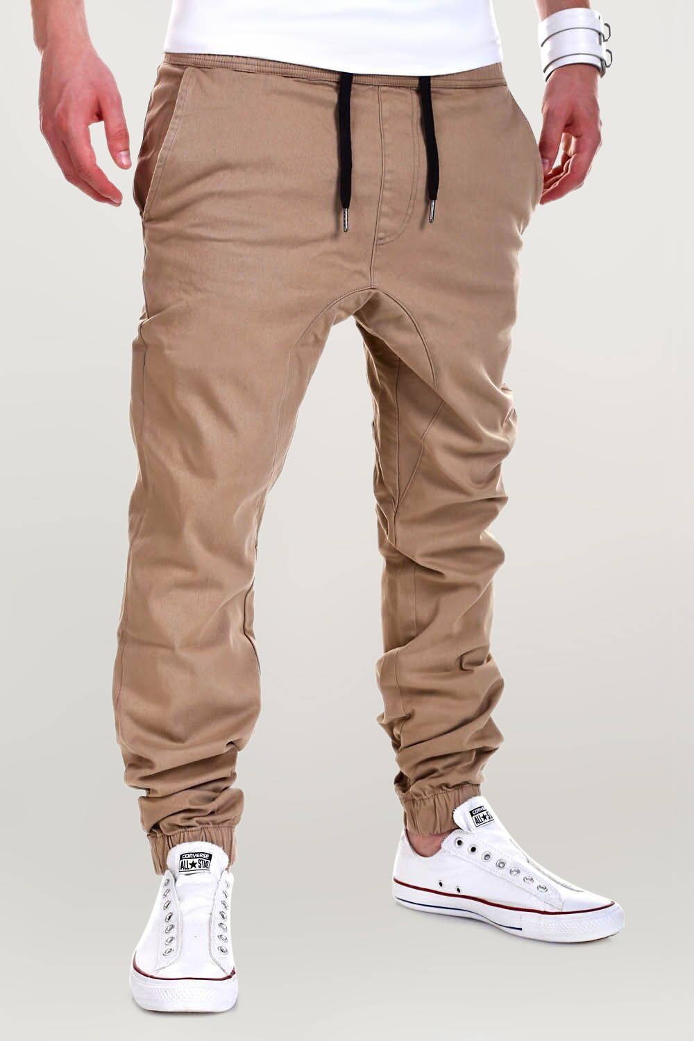 behype Chinohose »LUKE«, mit elastischem Bund