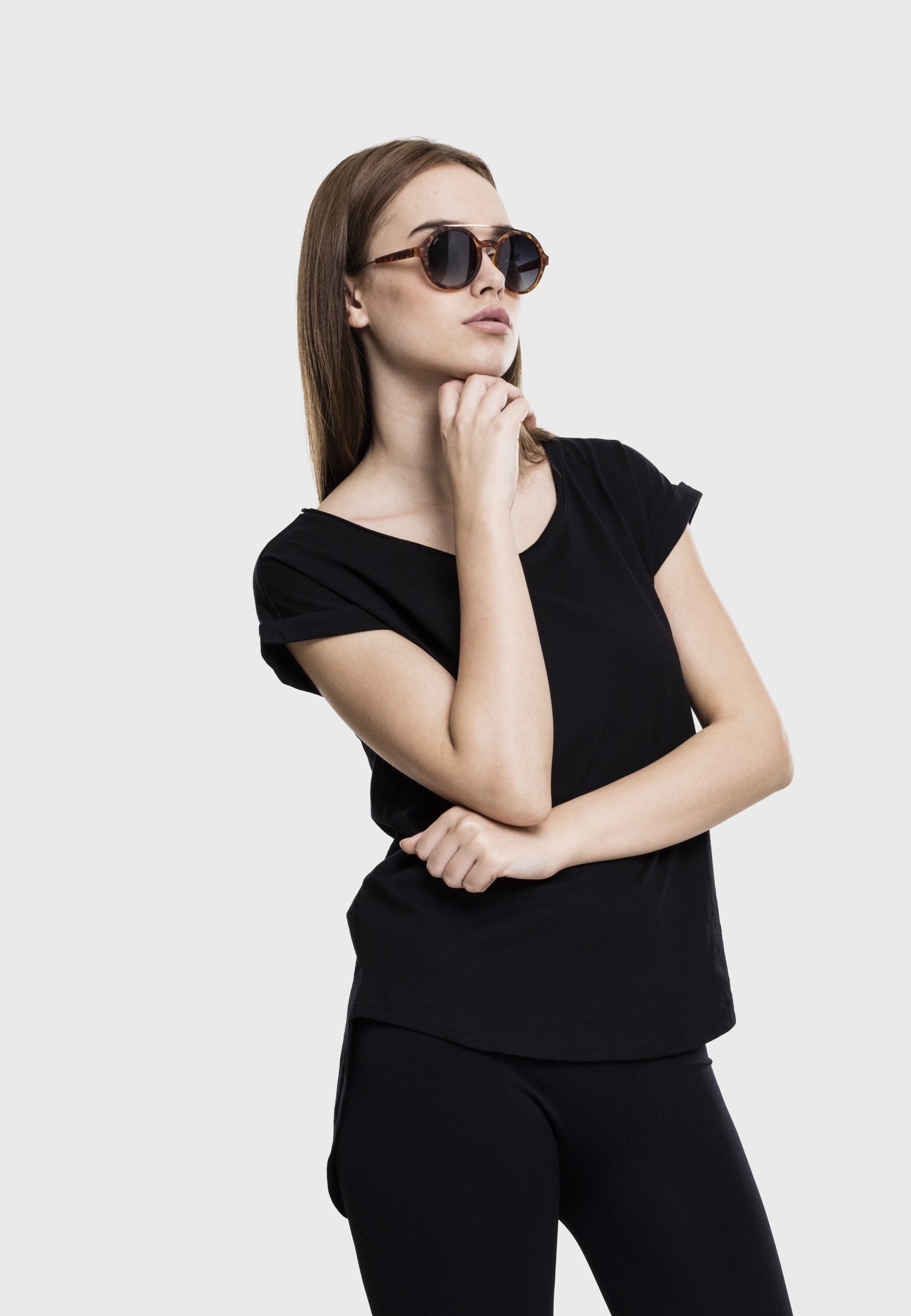 URBAN CLASSICS Kurzarmshirt »Urban Classics Damen Ladies Long Back Shaped Slub Tee« 1 Stk.